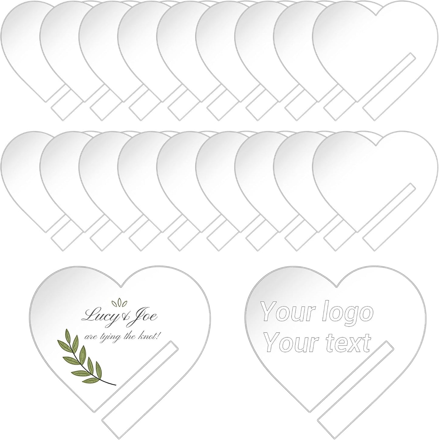 100 Pcs Wine Glass Name Tags, Personalized Wedding Drink Tags Reusable Circle Acrylic Labels Rim of Glass, Drink Markers to Write for Wedding Engagement Birthday Party Decorations