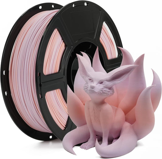 FLASHFORGE Rapid PLA Matte Gradient Filament 1.75mm Pink & Purple, Transform Colors Smoothly & Fast, High Flow Speedy 3D Printer Filament, Easy to Remove Support & Non-Glossy Appearance (Dawn Shell)