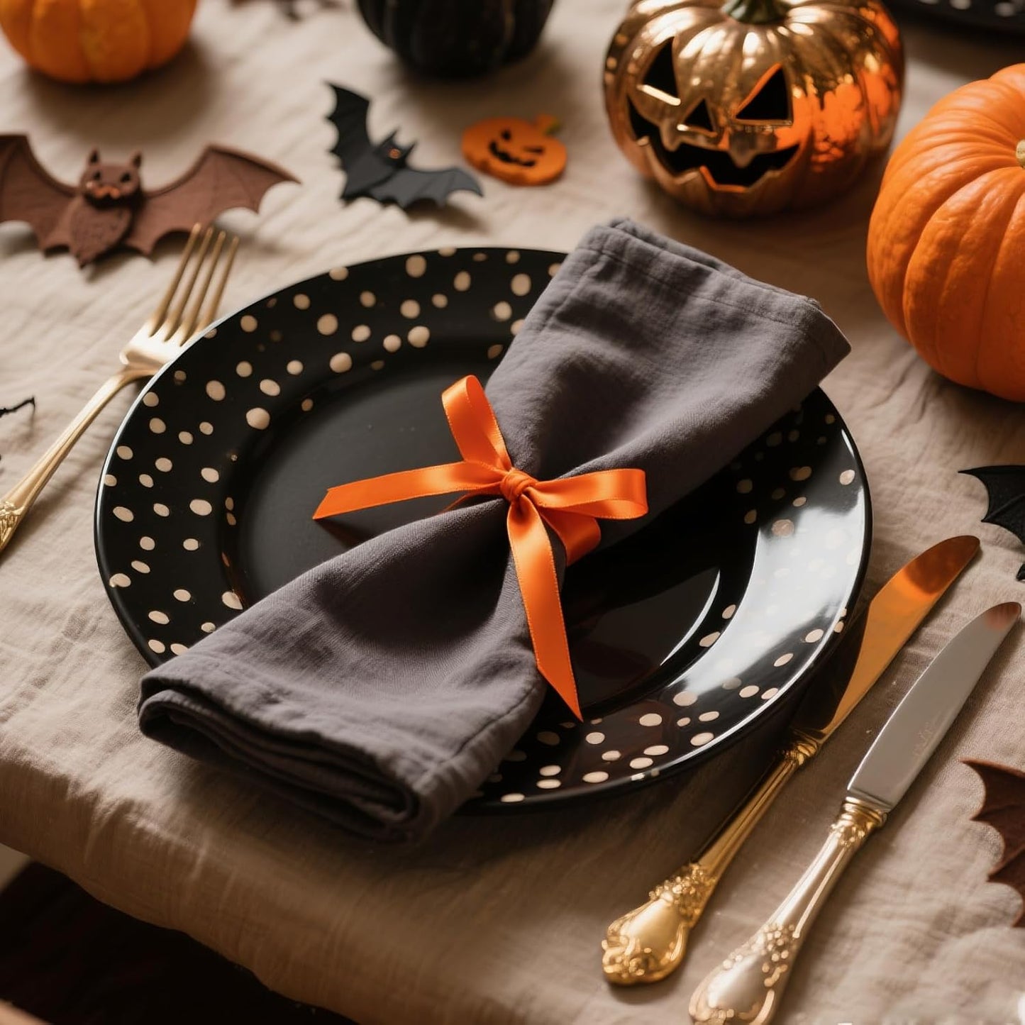 5/8 Inch Orange Ribbon, 100 Yards Orange Stain Ribbon for Gift Wrapping, Halloween, Christmas and Birthday Party Decoration, Craft, Flower Bouquet, Sewing