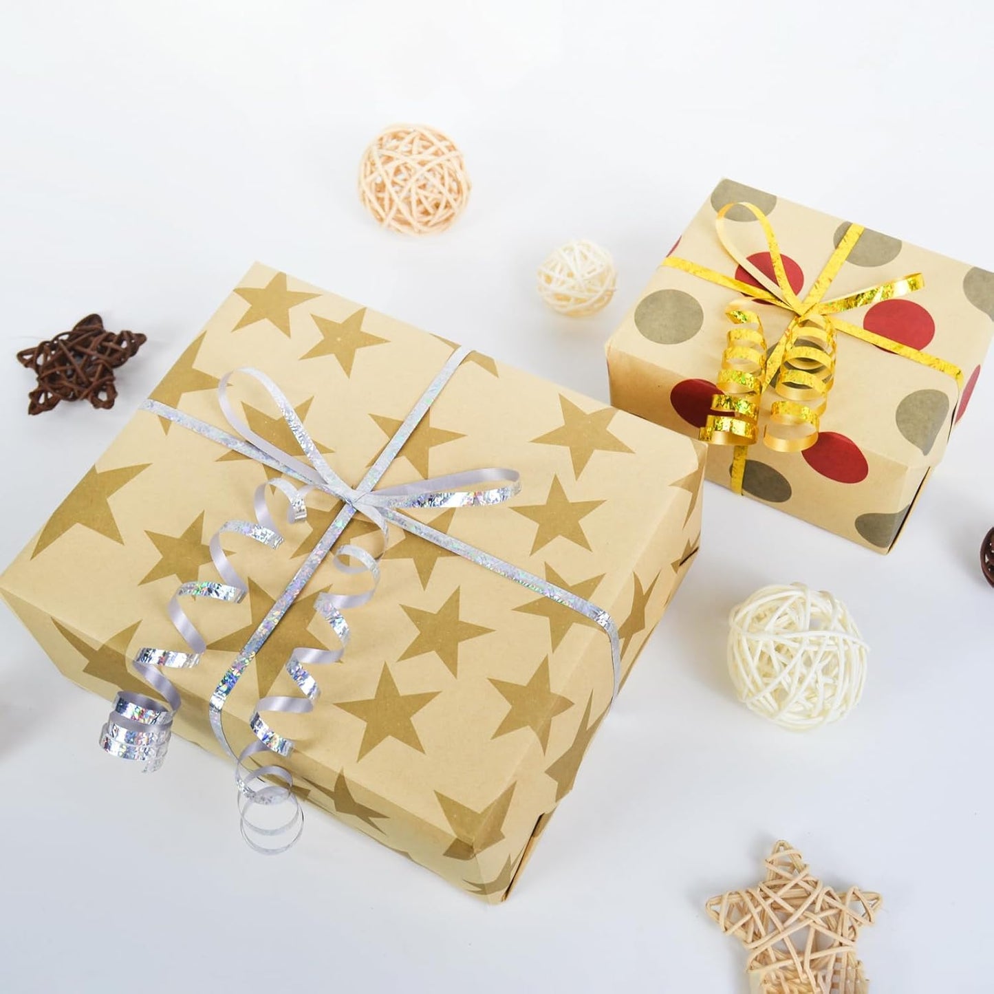 Gold Curling Ribbon - 500 Yard Shiny Metallic Curly Gift Ribbon for Wrapping, Balloons & Floristry