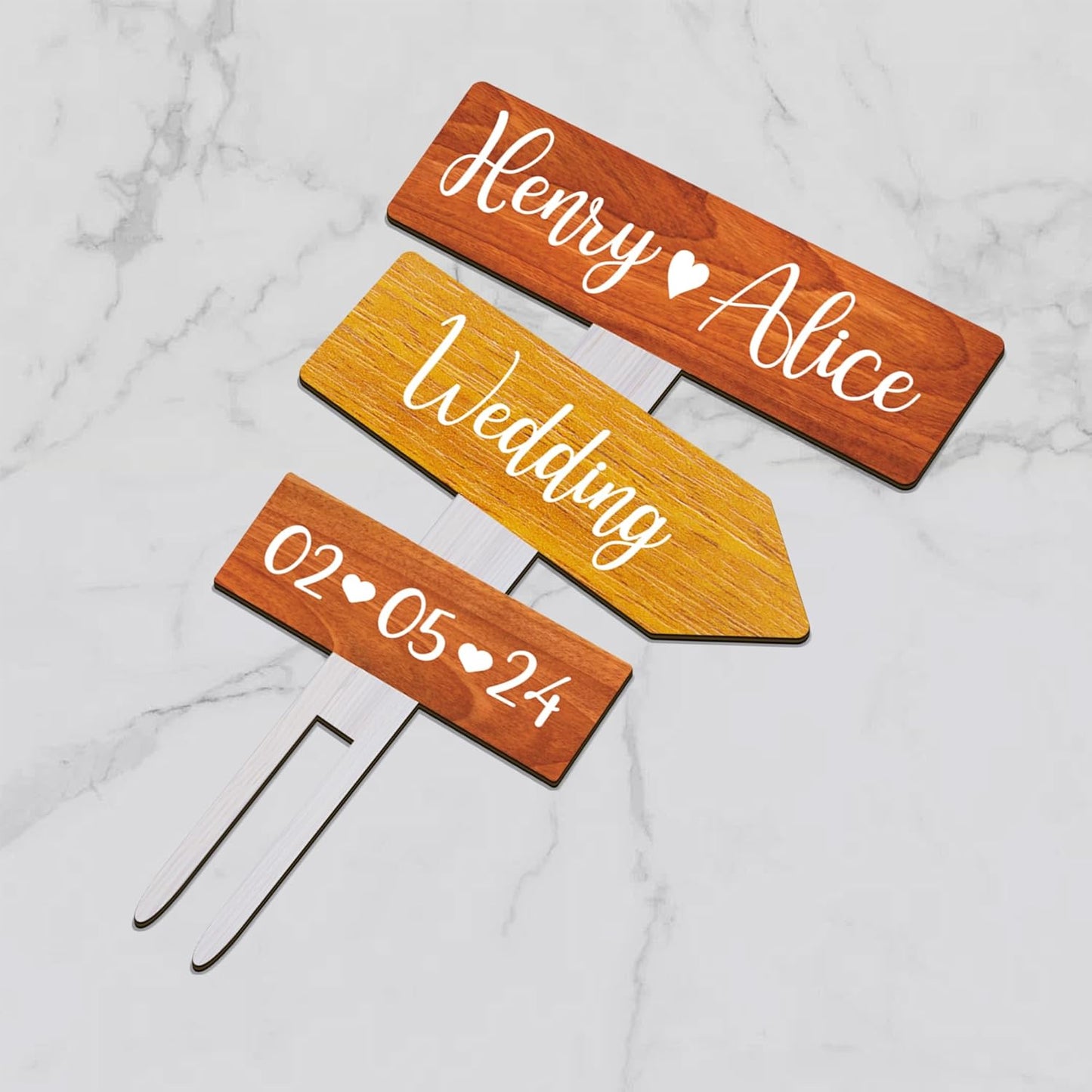 Personalized Rustic Fall Wedding Cake Topper in Wood Custom Bride & Groom Names Initials Wedding Date Cake Decoration (Thanksgiving)