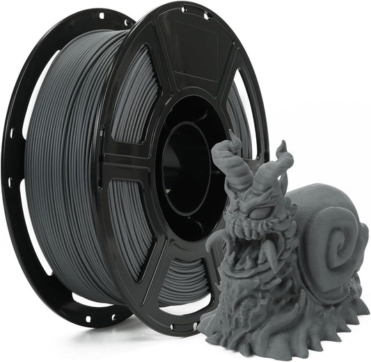 FLASHFORGE Rapid PLA Matte Filament 1.75mm, High Flow Speedy 3D Printer Filament, Max 500m/s High Speed Printing, Easy to Remove Support & Non-Glossy Appearance (Grey)