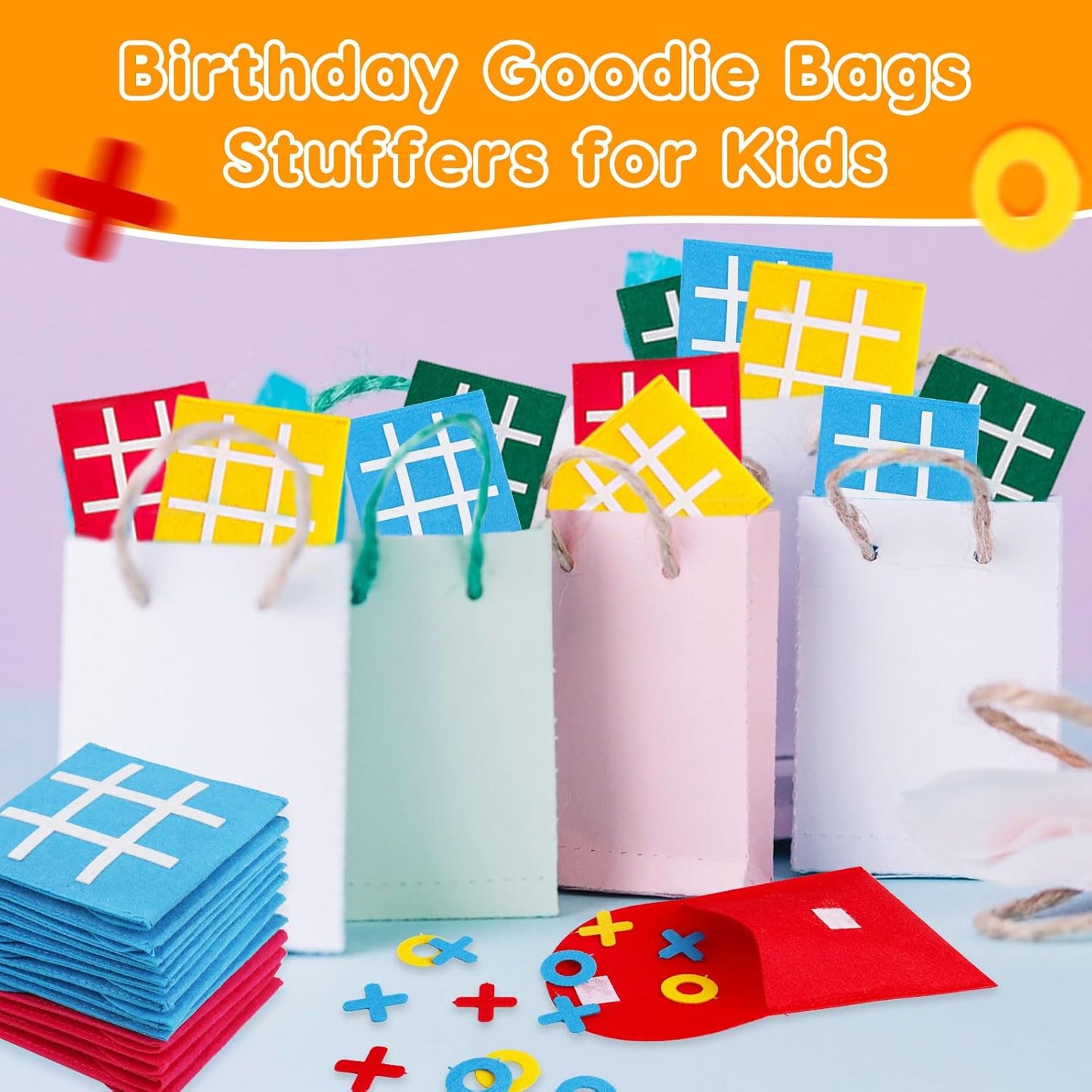 24PCS Tic Tac Toe Strategic Board Game for Kids, Birthday Party Favors Bulk for Kids 4-8 8-12 Halloween Goodie Treat Bags Stuffers Return Gifts Classroom Treasure Chest Box Toys Carnival Prizes