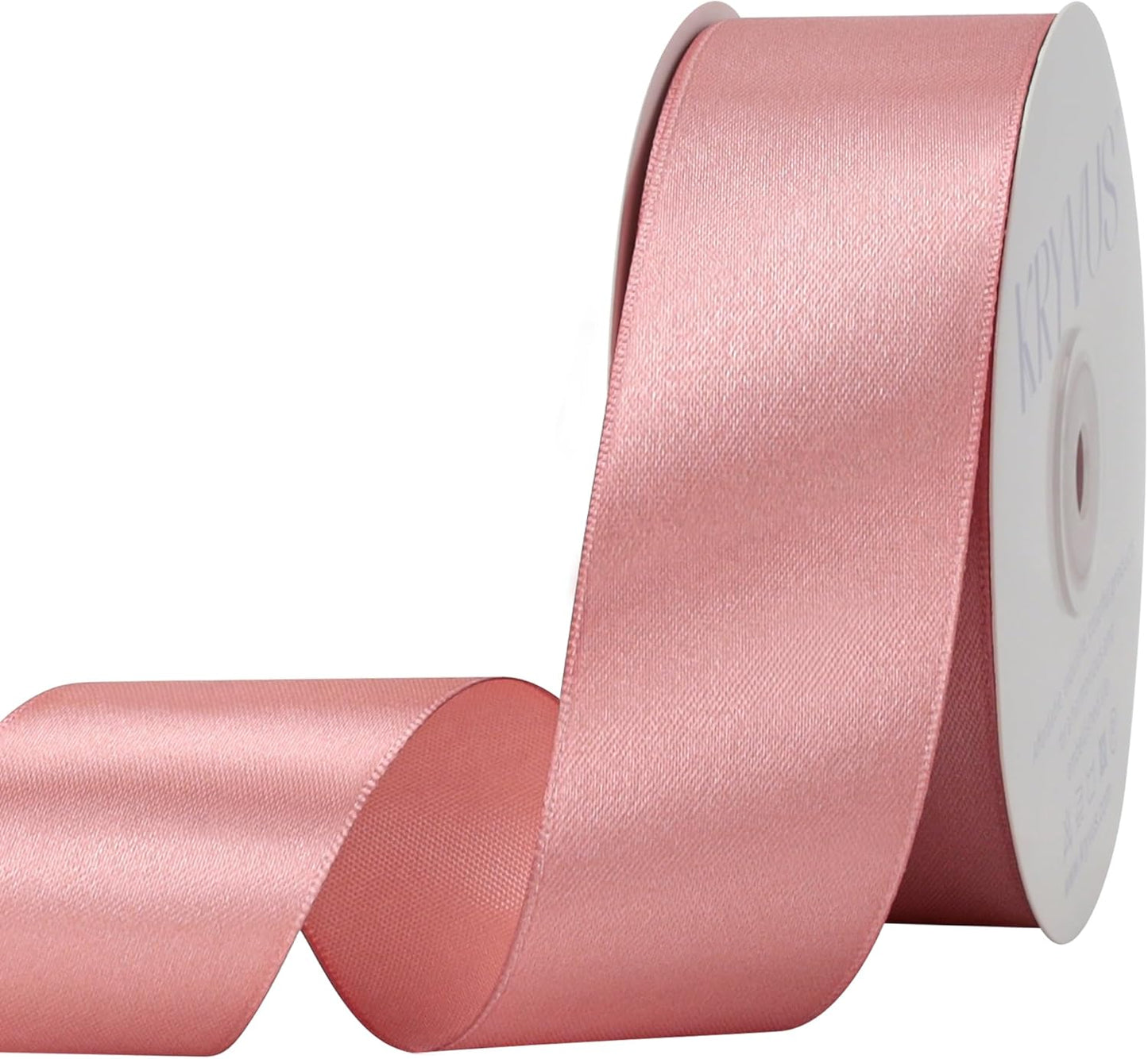 Rose Gold Satin Ribbon 1-1/2 inch X Continuous 50 Yards, Single Face Polyester Ribbon Perfect for Gift Wrapping, Flower Bouquet, Wedding Decor, Crafts, Bow Making, Sewing and More