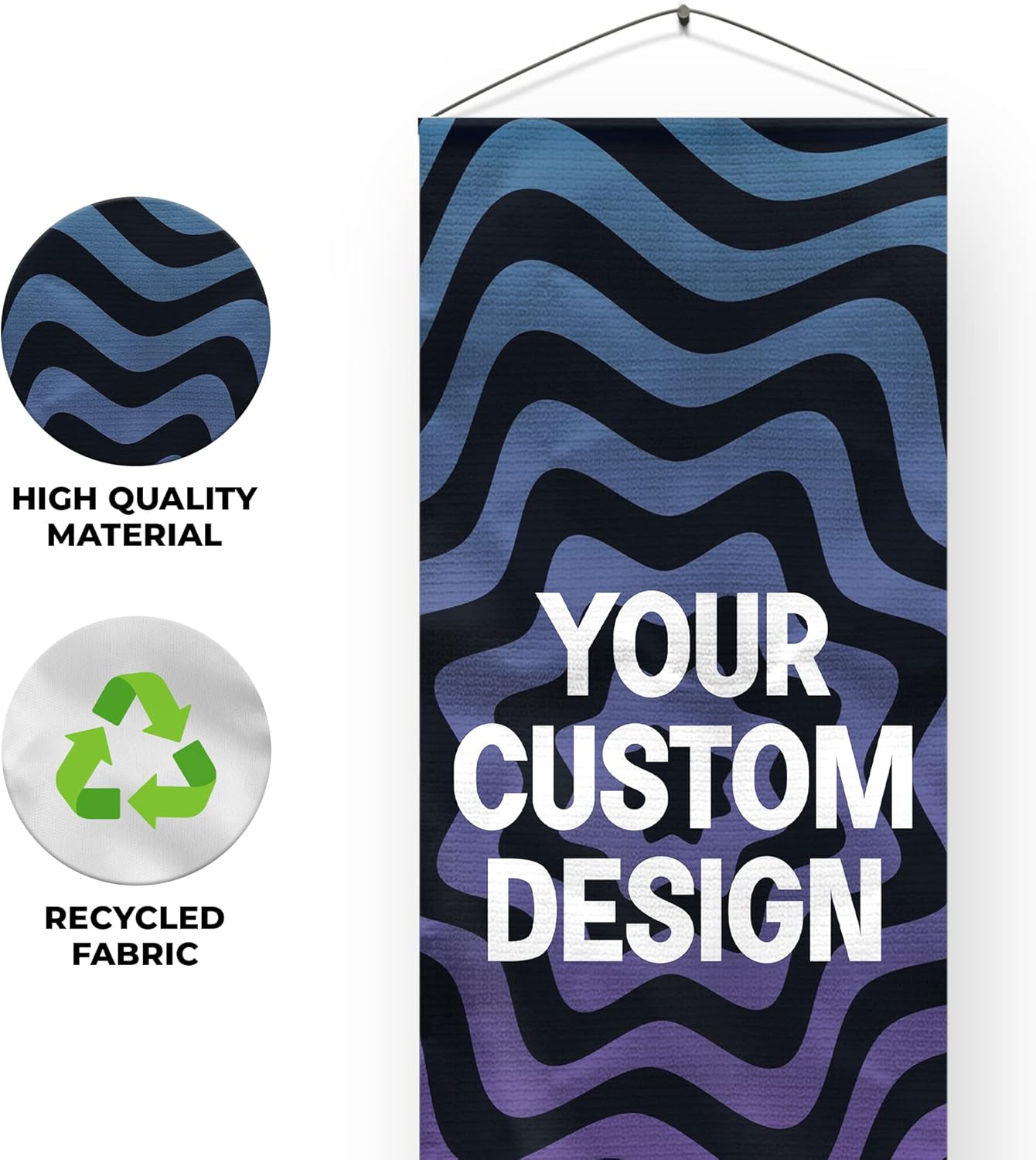 DreamController Custom Hanging Canvas Wall Art Decor(16" X 35" Set of 3) I Customize your Canvas Picture Banner Ready to Hang for Bedroom, Livingroom & Office | Made in USA | Fast delivery | HD Print