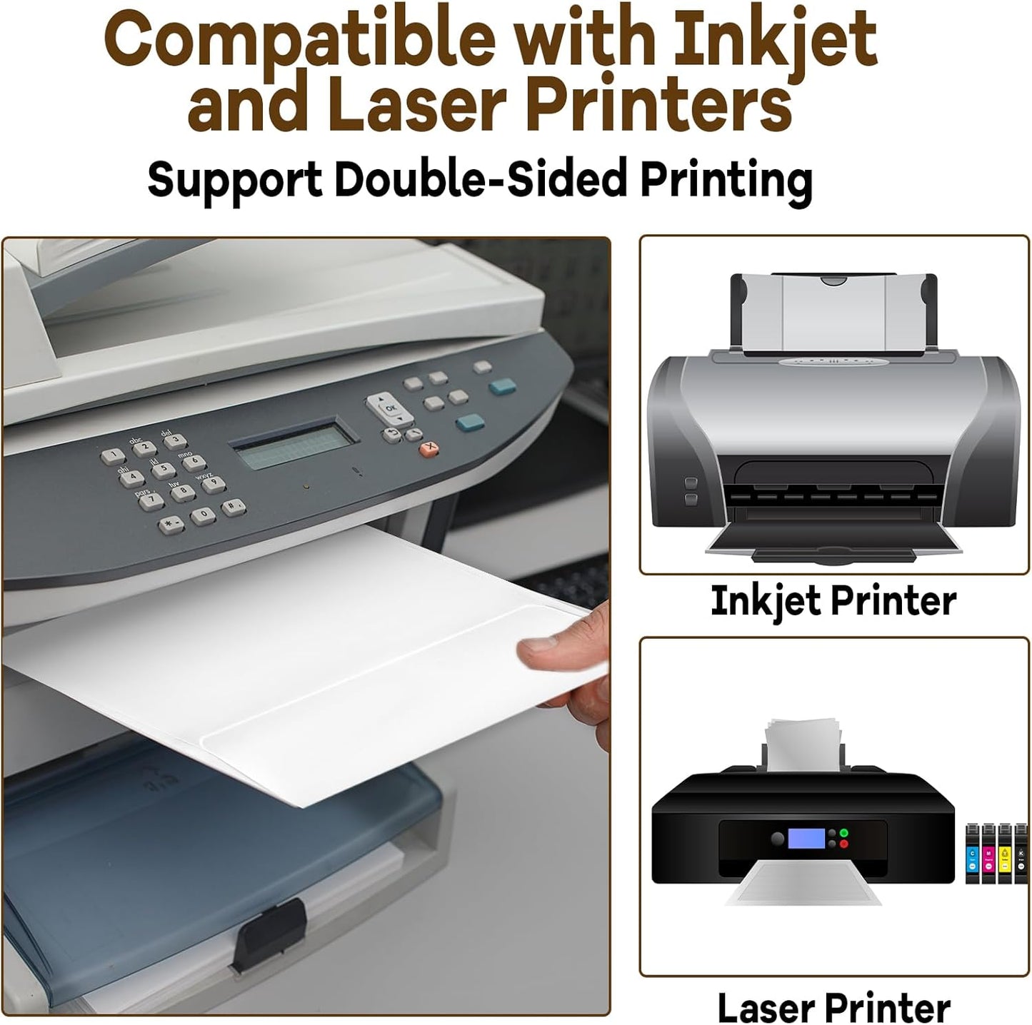 gisgfim 1000 Pcs A4 Envelopes with Self Adhesive 4.25x6.25 In White Invitation Envelopes for 4x6 Cards Printable Mailing Mailers Bulk for Wedding Baby Shower Postcard Photo Thank Notes Greeting Card