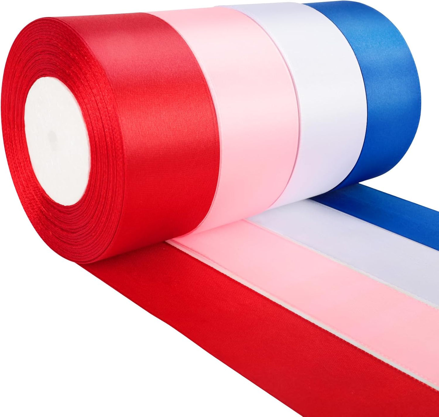 NESCCI 100 Yards Ribbon,1-1/2 Inch Satin Ribbon,Single Face Satin Ribbons,Perfect for Gift Wrapping,Wedding Decoration,Handmade Bows,Wrapping Bouquet, Halloween, Christmas