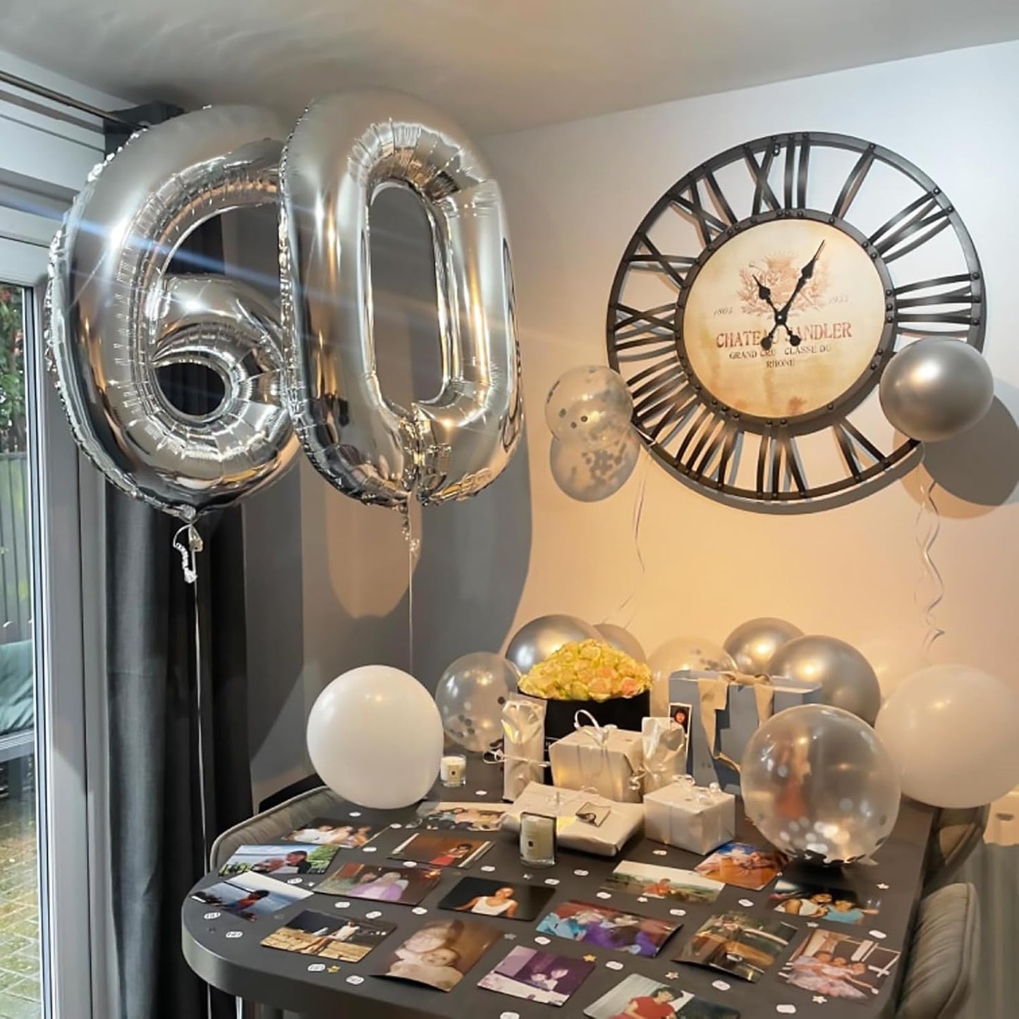 Silver 12th Birthday Balloons for Boys, 40 Inch Mylar Self Inflating 12 Balloon Number, Big Foil 1 and 2 Helium Balloons for Women Girls 21st Birthday Party Decorations Anniversary Decor Supplies