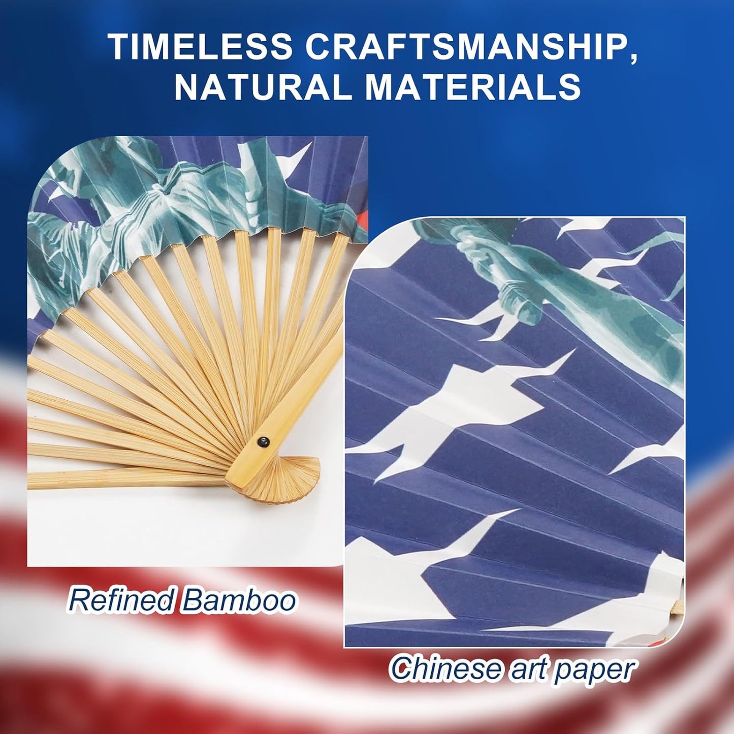 Statue of Liberty Folding Fan – Iconic American Design for Everyday Use & Special Occasions
