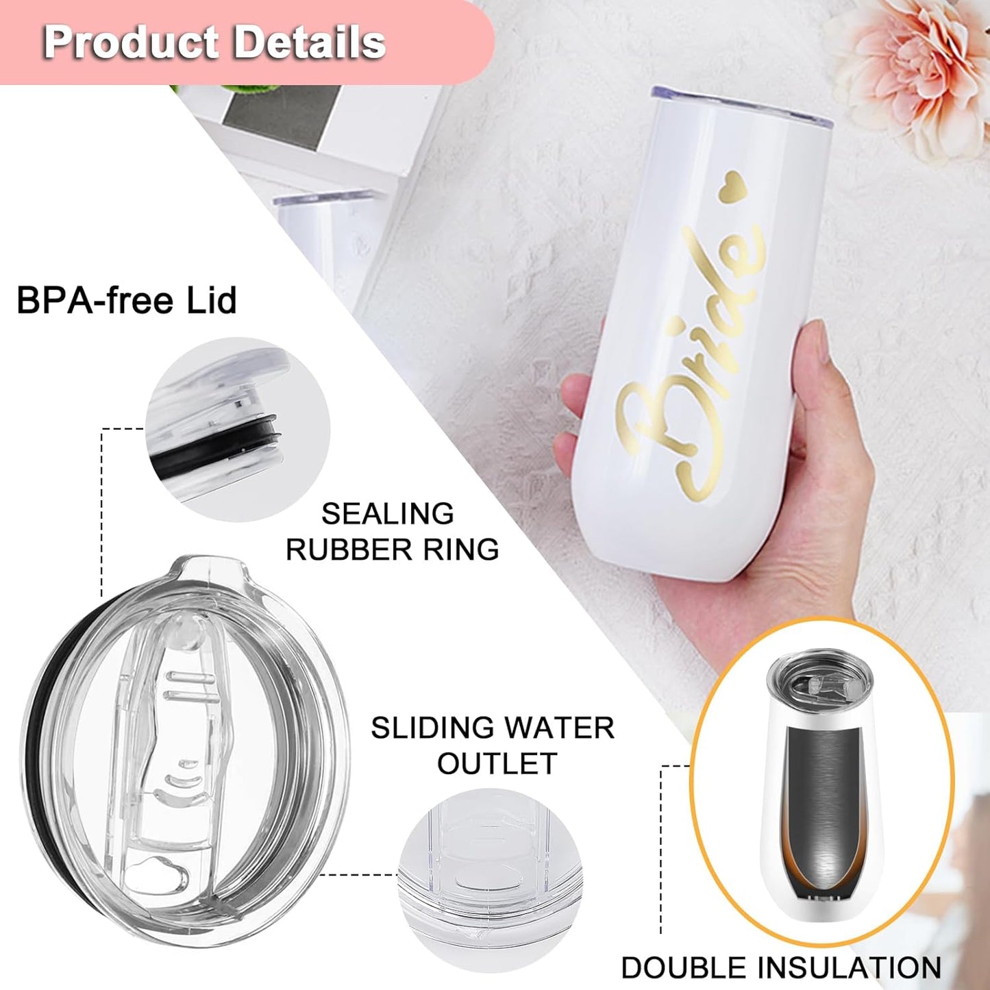 Bride To Be Gifts Box, Bridal Shower Bachelorette Gifts for Bride, Engagement Gifts for Her, Newly Engaged Wedding Fiance Gifts for Women, Bachelorette Party Favors Future Mrs Gifts Basket