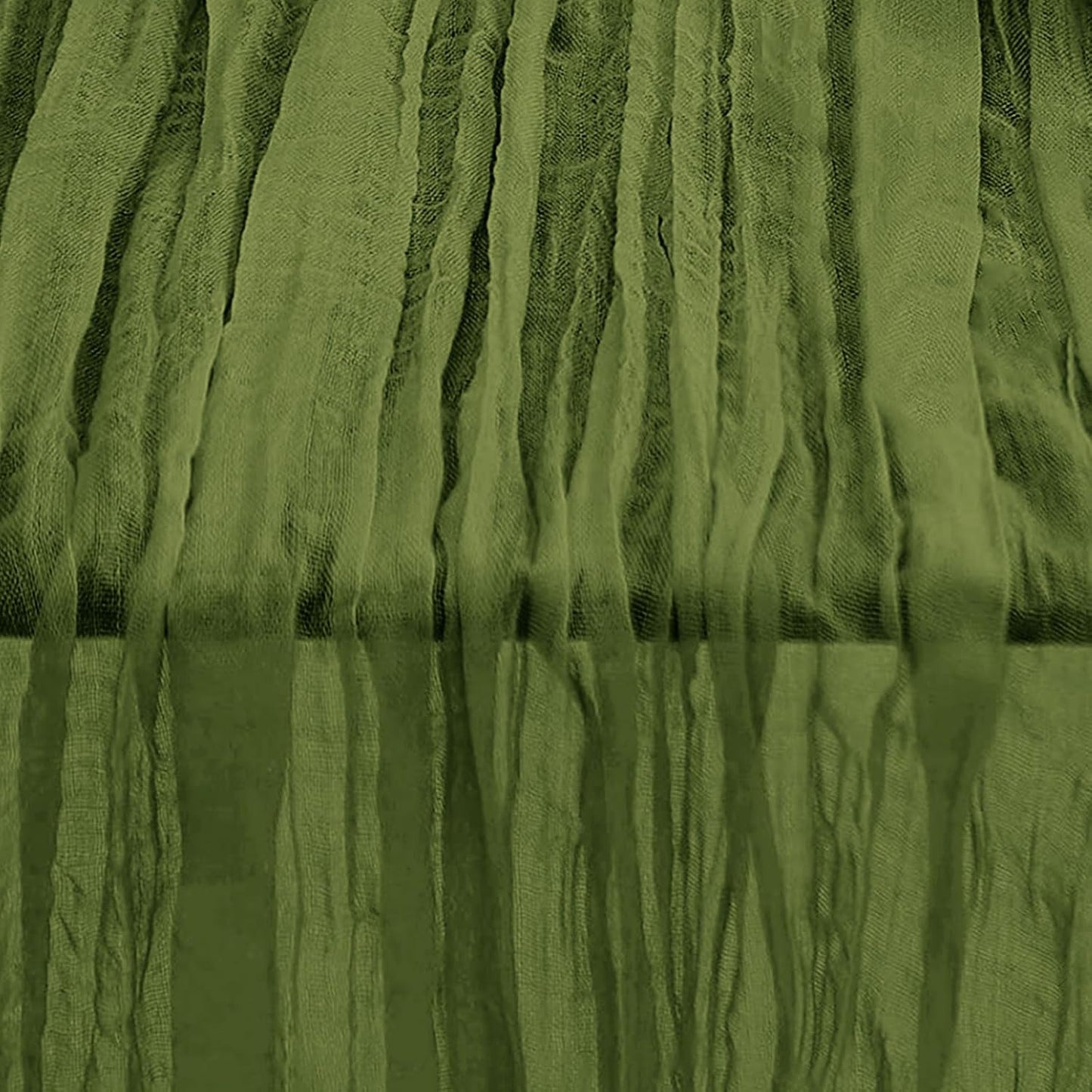 10 Pack Olive Green Cheesecloth Table Runner 35x120 Inch 10Ft Rustic Gauze Cheese Cloth Table Runner Sheer Cheesecloth Table Runners for Wedding Party Bridal Shower Decoration