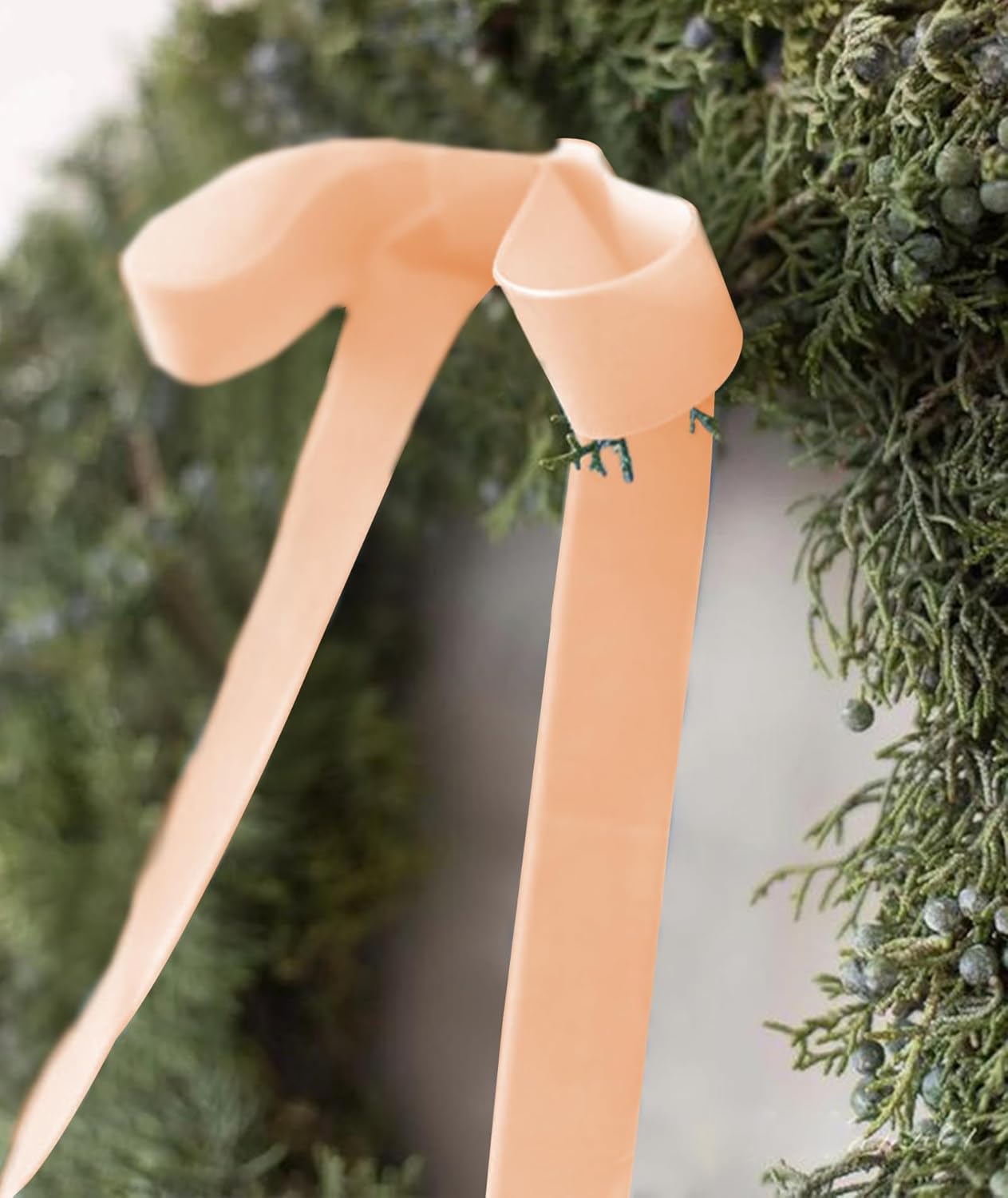 Champagne Velvet Ribbon 1.5'' 25 Yards for Christmas Tree, Gift Wrapping, Flower Bouquet, Wreath Decorations, Bow Making