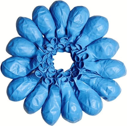 90 Pack Light Blue Balloons 18 Inch Blue Latex Large Balloons for Party Decorations and Events ZWZLIULIAN