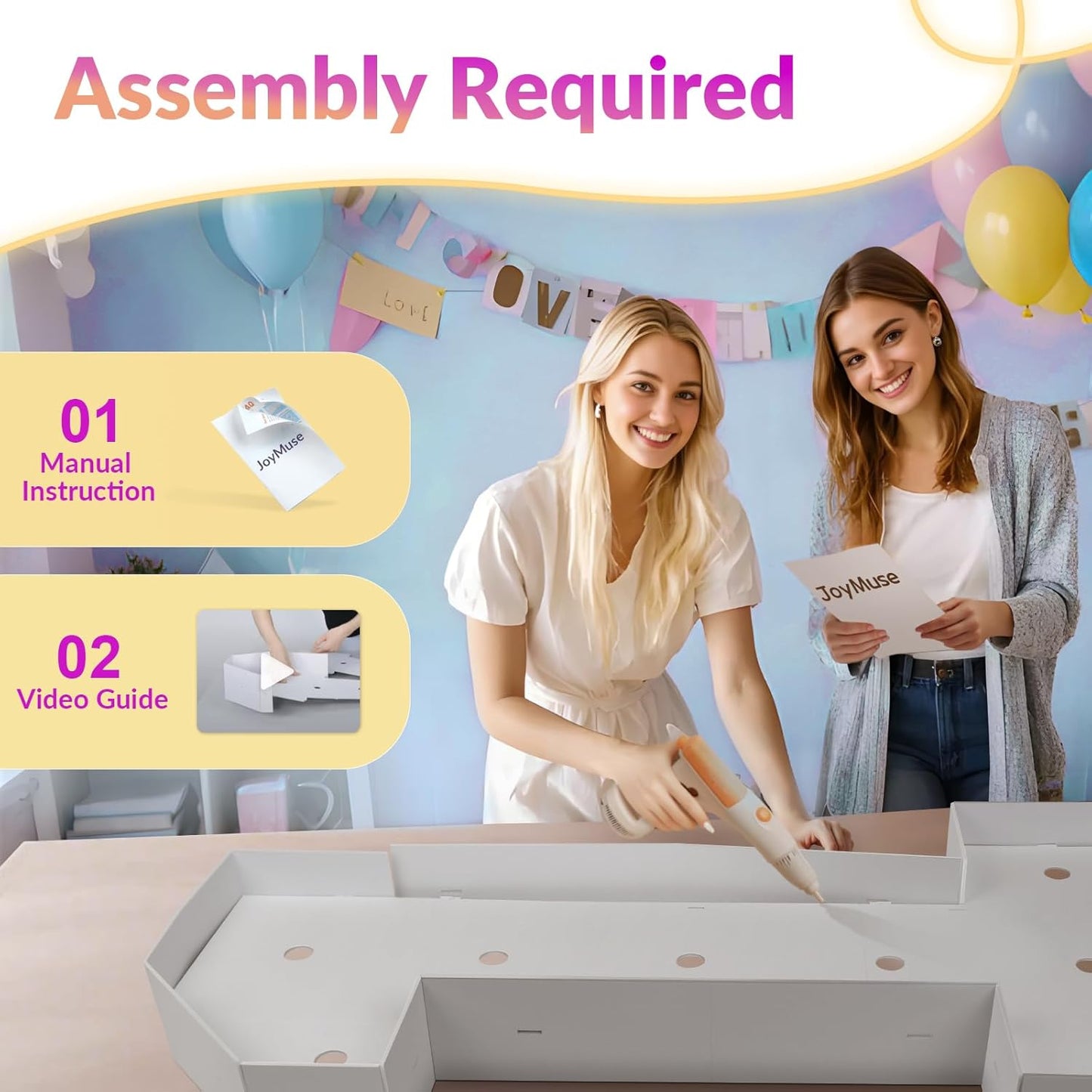 JoyMuse Marquee Letters 3 Feet Tall, Light Up Letters 3FT with Lights, Large Letters for Party, Letter C Light Up Letters for Baby Shower Wedding Proposal Graduation Birthday Decorations