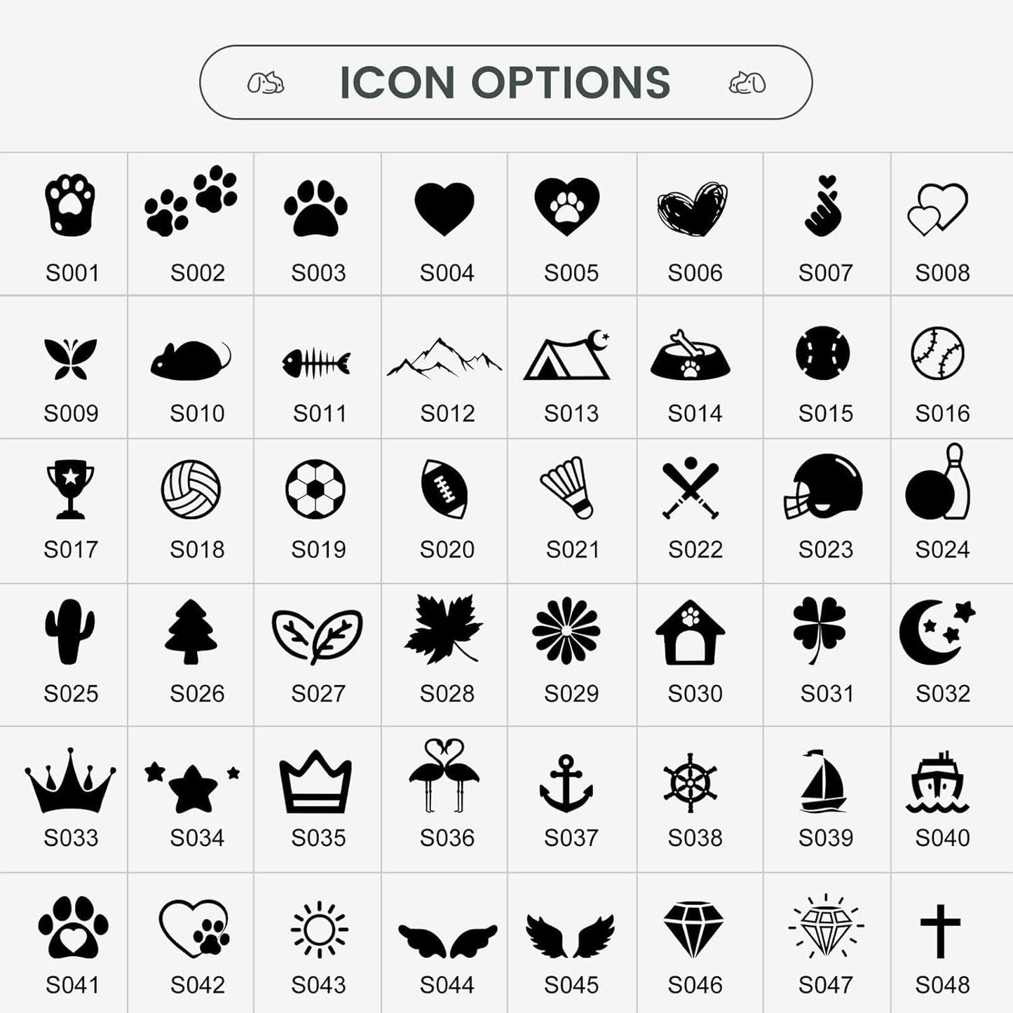 Dog Tags Engraved for Pets - YEHANTI Personalized Dog Tags with Lovely Icons, Durable Stainless Steel Pet ID Tags for Small Large Dogs Cats, Custom Dog Name Tags Engraved on Both Sides (Moon)