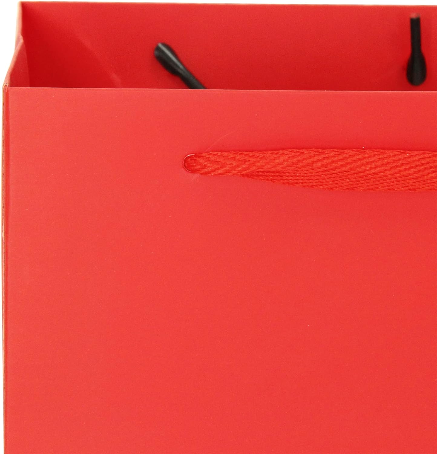 Red Square Gift Bag 12 in Paper Gift Box Large Square Bottom Kraft Paper Bags with Handles for Party Favor, Birthday Gift Bags (Red, 12 x 12 x 12 in, 10 CT)