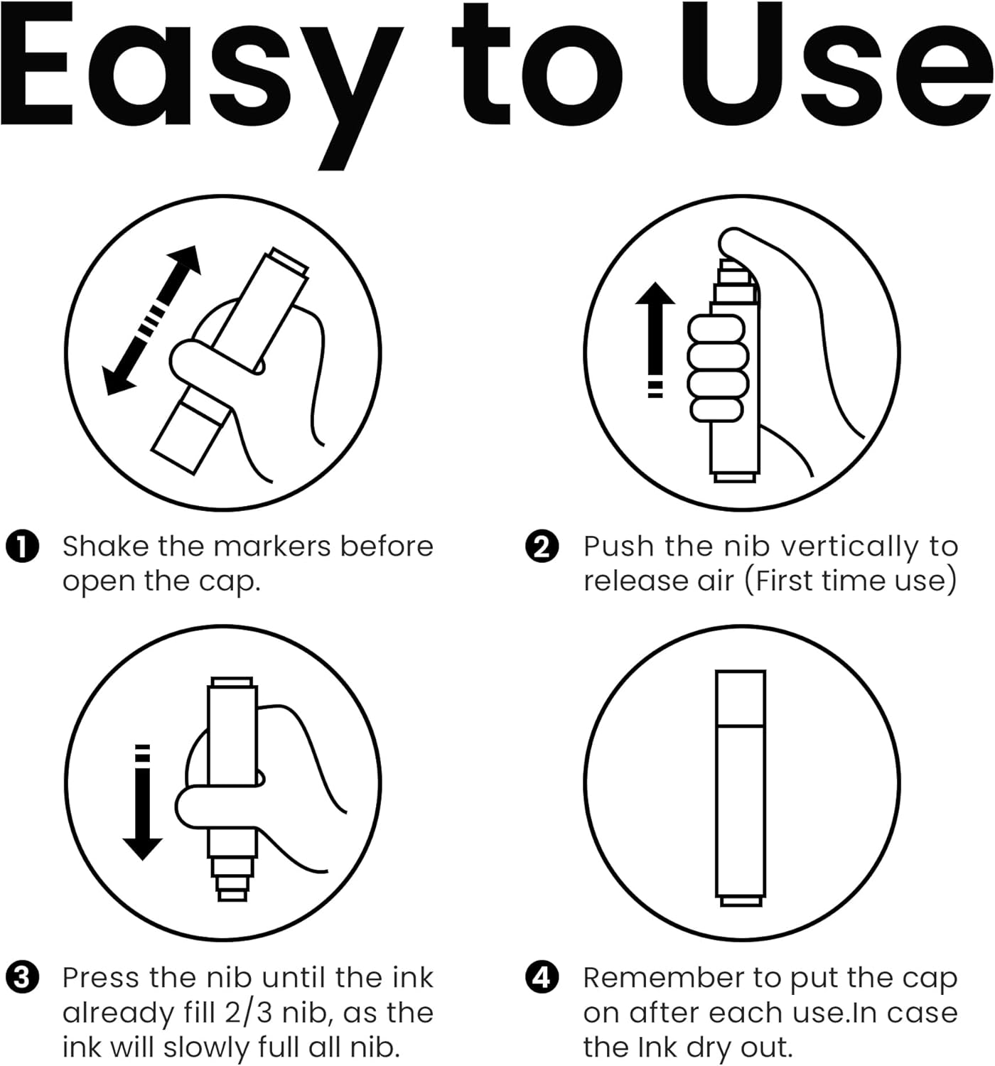 3 Pcs Silver Jumbo Permanent Markers: 15mm Wide Tip Thick Acrylic Paint Pen Large Calligraphy Marker for Rock Painting, Poster, Sign, Canvas, Glass, Wood, Ceramic