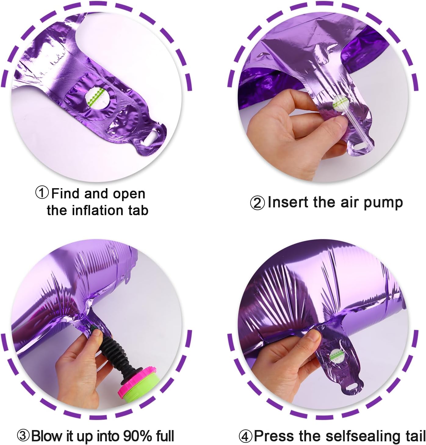 Purple Number 7 Balloon - 40 Inch, Birthday Party Decorations, Anniversary & Graduation Supplies