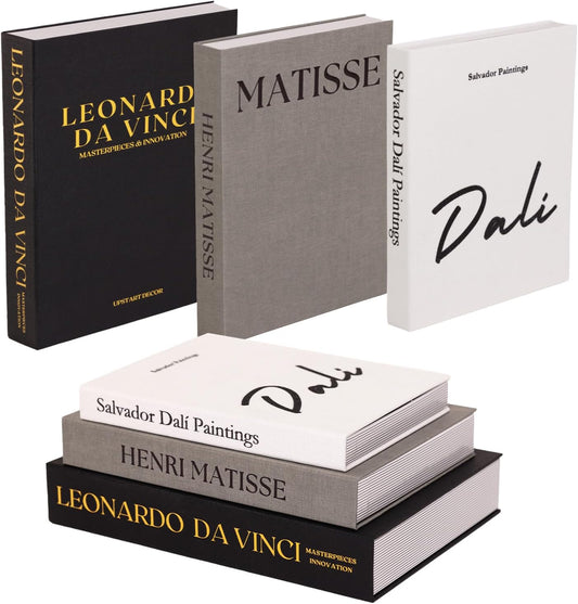 Elegant Linen Set of 3 Decorative Books for Home Decor Faux/Fake Books For Decoration Hardcovers Aesthetic Minimalist Coffee Table Décor Living Room Modern Entryway Table Bookshelf Storage Boxes