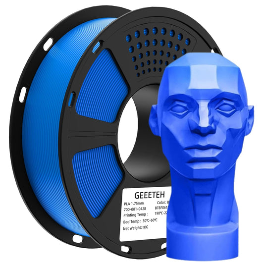 Geeetech PLA Filament 1.75mm, Neatly Wound Blue 3D Printer Filament, Tangle-Free 1kg Spool (2.2lbs), Dimensional Accuracy +/- 0.02mm, Fits Most FDM 3D Printers