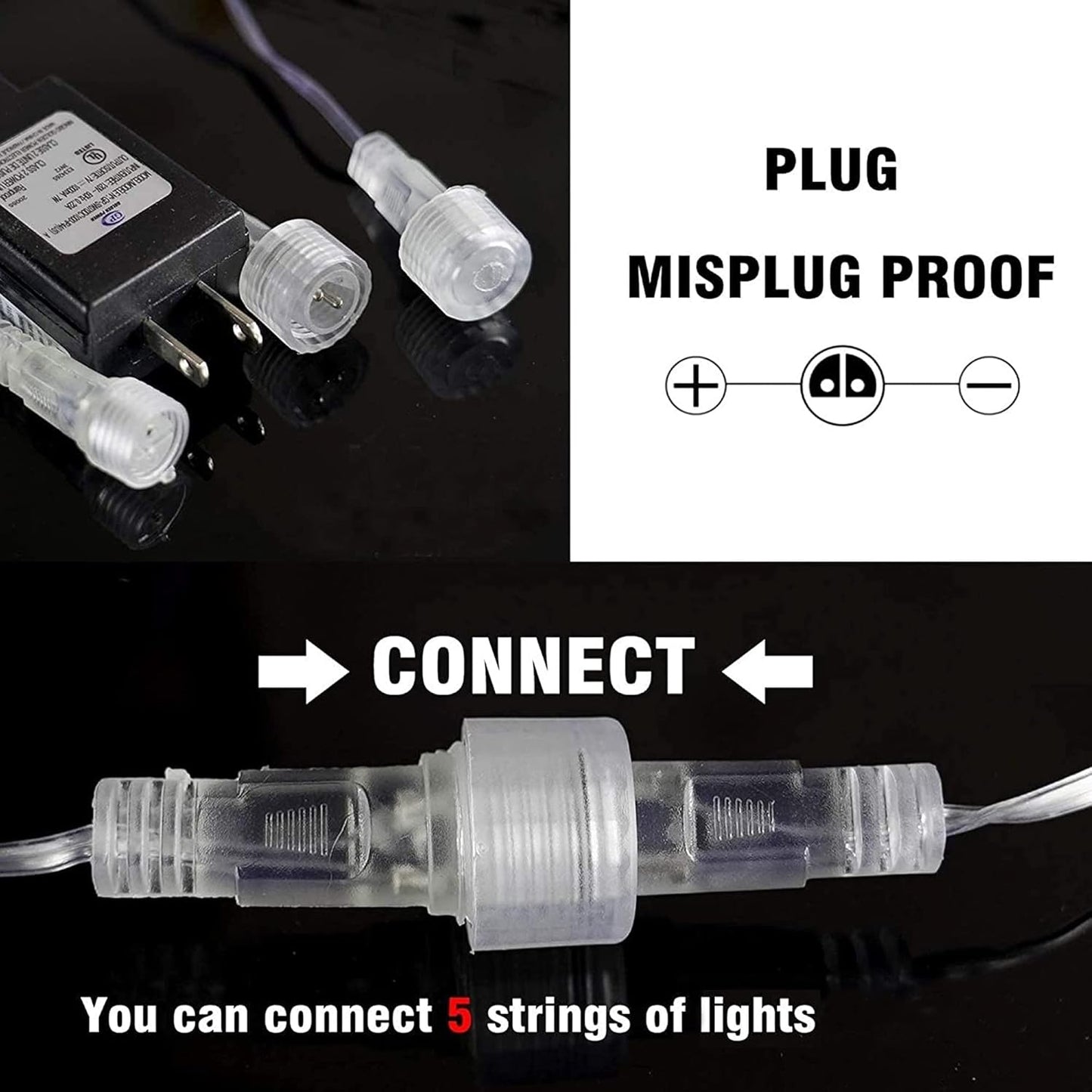 Dazzle Bright Christmas Lights Outdoor, 288LED Meteor Shower Rain Lights 12 Inch 8 Tubes, Waterproof Plug in Falling Icicle Light Christmas Decorations for Xmas Tree Yard House Decor (Warm White)