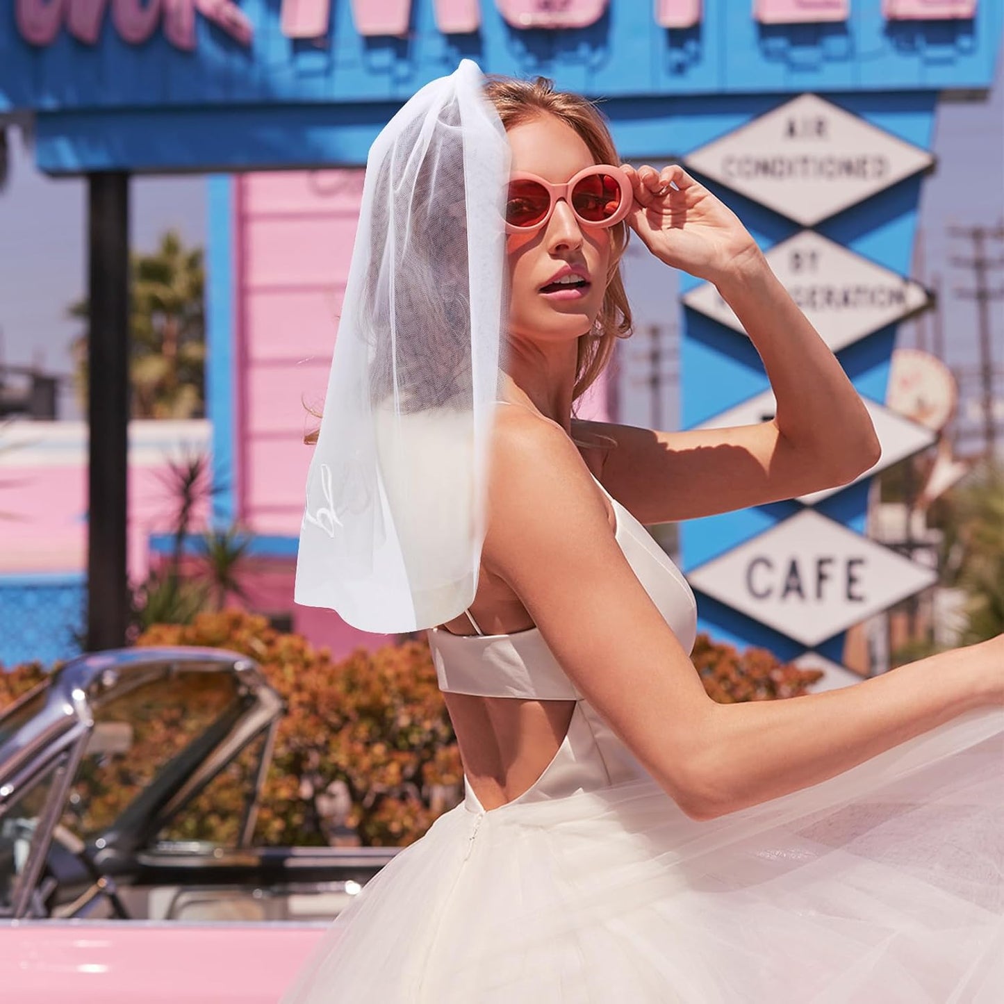 Canitor Veil Set Bachelorette Party Favors Accessories Bridal Shower Favors Gifts For Bride