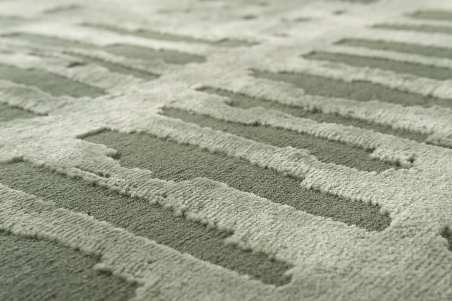 Revival Rugs Shell 10'6" x 14'3" Washable Area Rug for Living Room Bedroom - 100% Recycled Oeko-TEX Certified, Medium Pile, Green