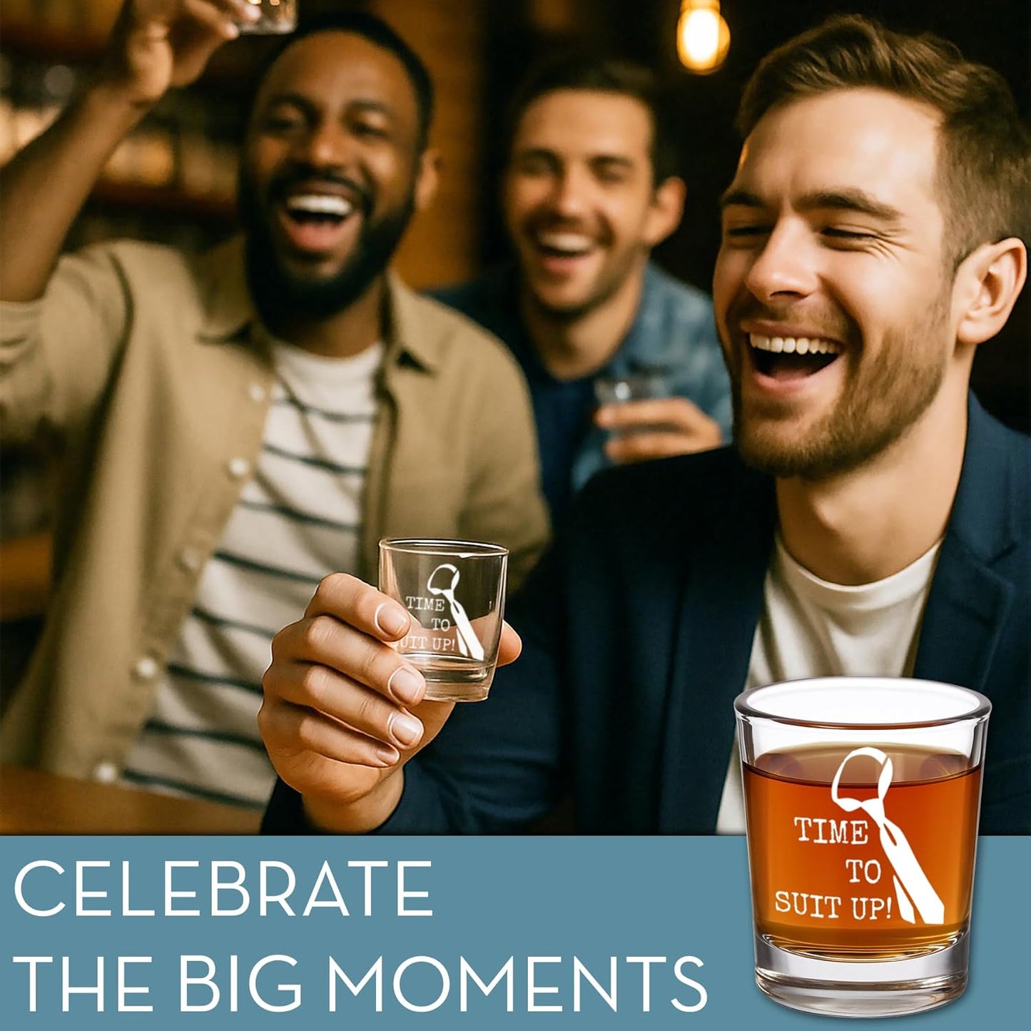 Groomsmen Custom Shot Glass 2.5oz, Picture Wedding Party Gift, Personalized Best Man or Officiant Glass, Custom Printed Photo Groomsman, Bachelor Party