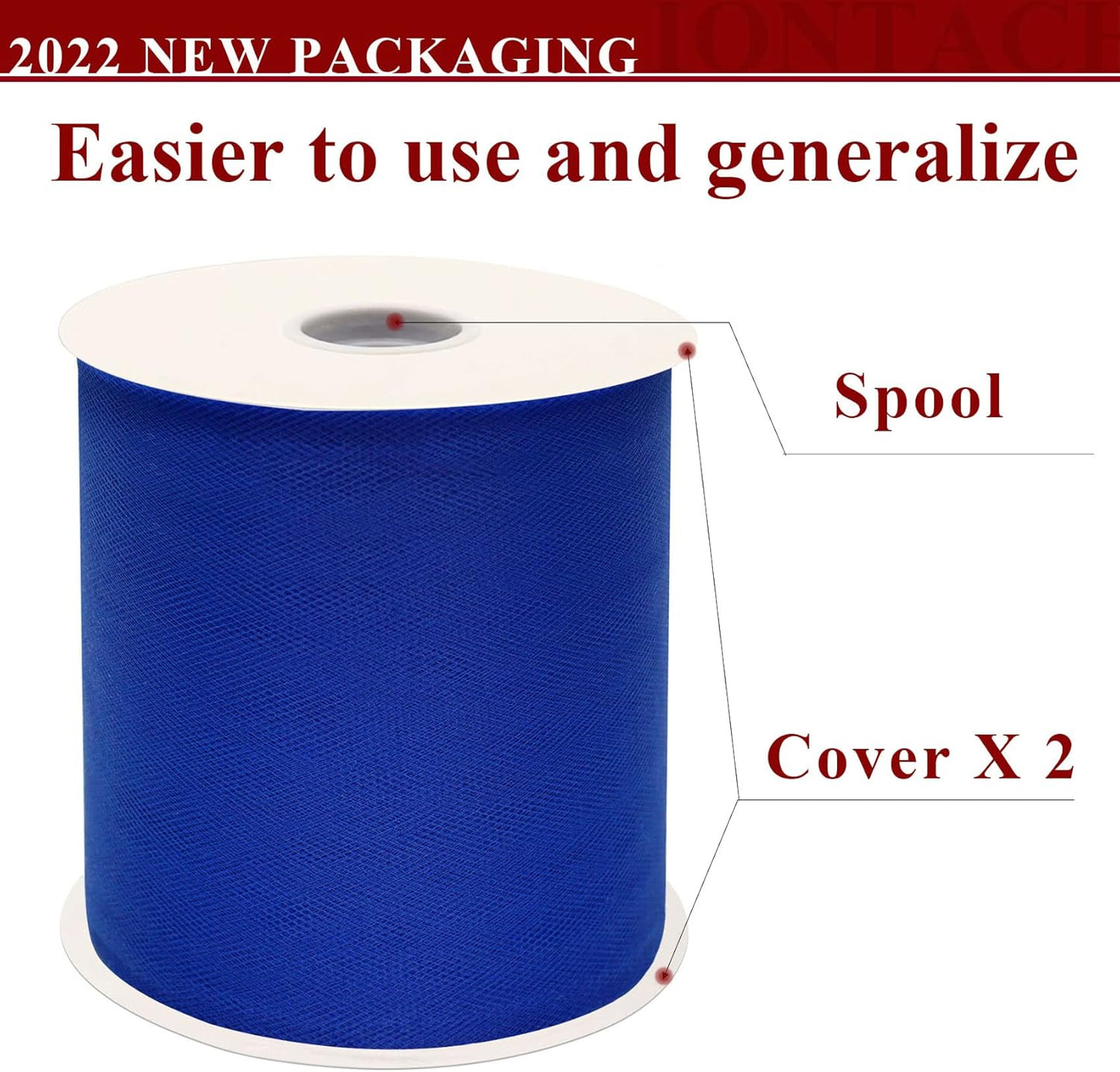 Royal Blue Tulle Fabric Rolls 6 Inch by 200 Yards (600 feet) Fabric Spool Tulle Ribbon for DIY Royal Blue Tutu Bow Baby Shower Birthday Party Wedding Decorations Craft Supplies