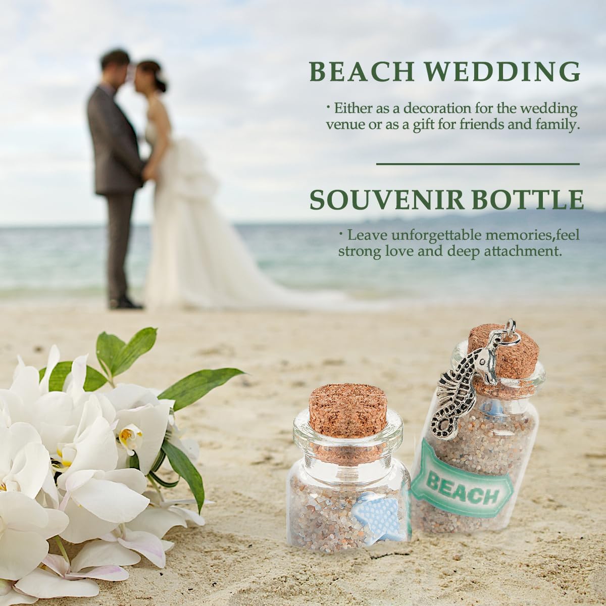 JIUYUE 10 pcs 50 ml Small Glass Bottles with Cork,Jars with Cork Lids(1.69 oz-1.45x2.75 inch)