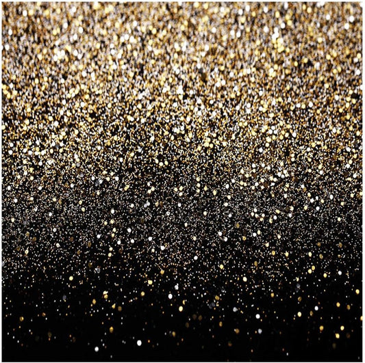 SJOLOON Black and Gold Backdrop Gold Spots Backdrop Vinyl Photography Backdrop Vintage Background for Family Birthday Party Newborn Studio Props 11547(8x8FT)