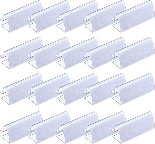 Boao 50 Pieces Table Skirting Clips EC Model Tablecloth Clips for Table 3/4 Inch - 1 Inch with Hook Loop for Indoor Outdoor Events