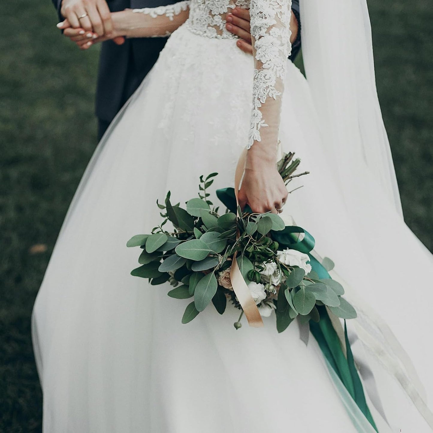 1 Inch Forest Green Satin Ribbon 50 Yards Solid Fabric Ribbons for Gift Wrapping, Crafts, Floral Arrangements, Wedding, Party, Holiday Decor