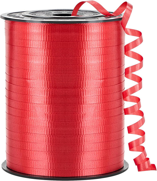 500 Yards Red Curling Ribbon-Balloon String-Balloon Ribbon Texture Roll for Party Decoration, Gift Wrapping, Wedding, Art Crafts, Florist Flower