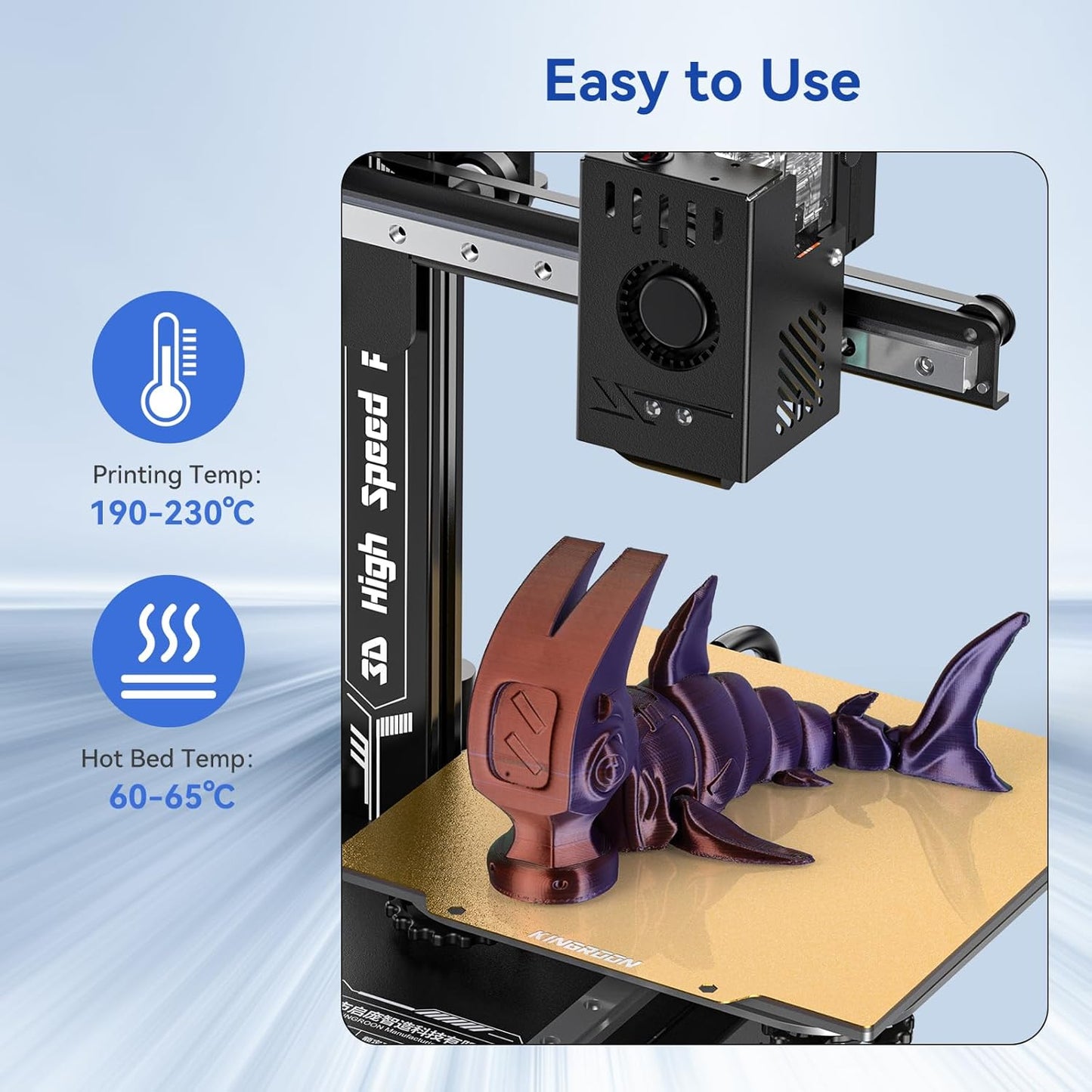 Kingroon 16KG PLA Filament Bundle+Triple Color Silk PLA Filament Bulk 3D Printer Filament 1.75MM,for Most FDM 3D Printer，1KG X 16 Spools