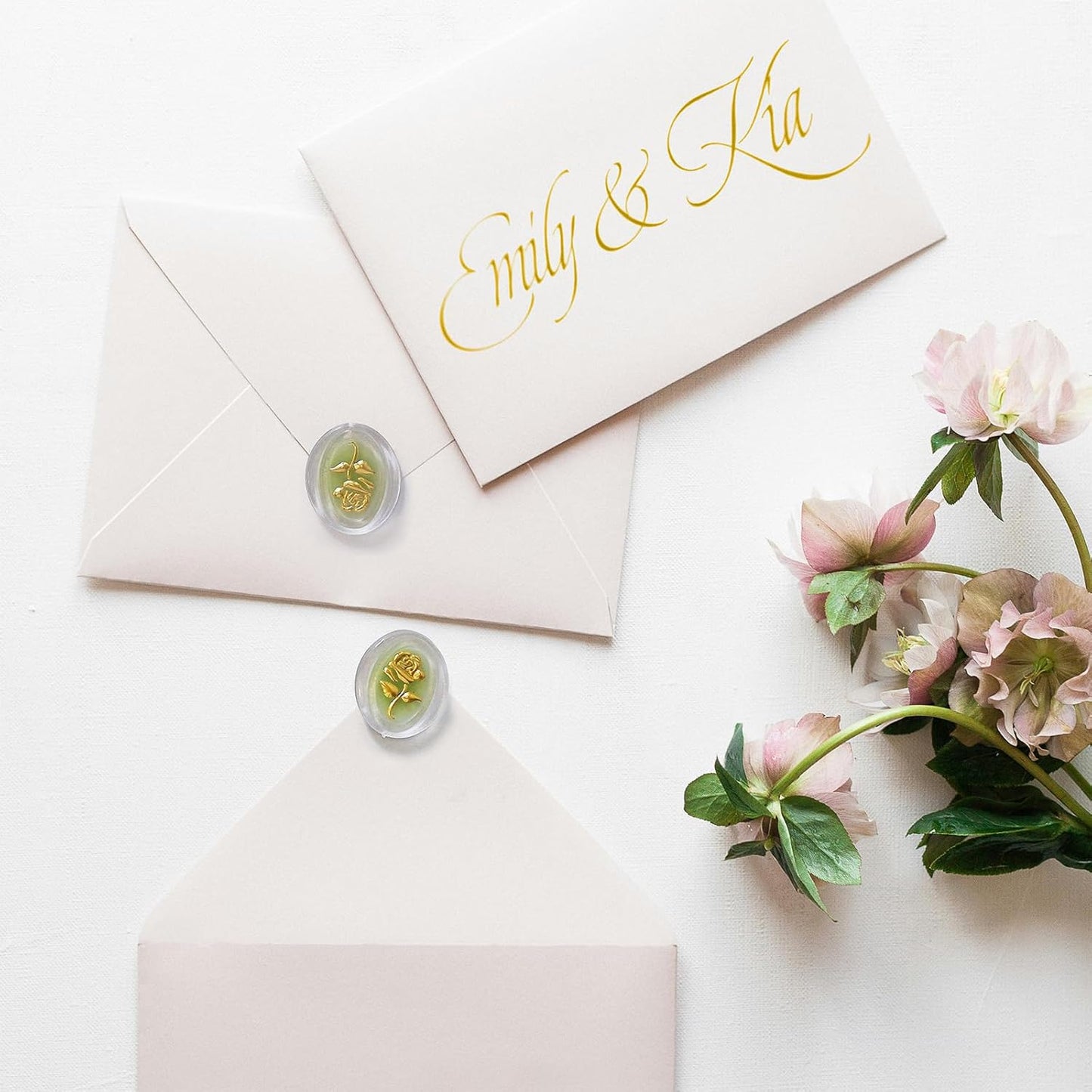 50 Pack 4x6 Envelopes Letter Size, White A4 Envelopes Self Seal for Wedding Invitation, Envelope 4.3x6.3 for Greeting Cards, Photos, Baby Shower, Graduation, Thank You Cards, Announcements