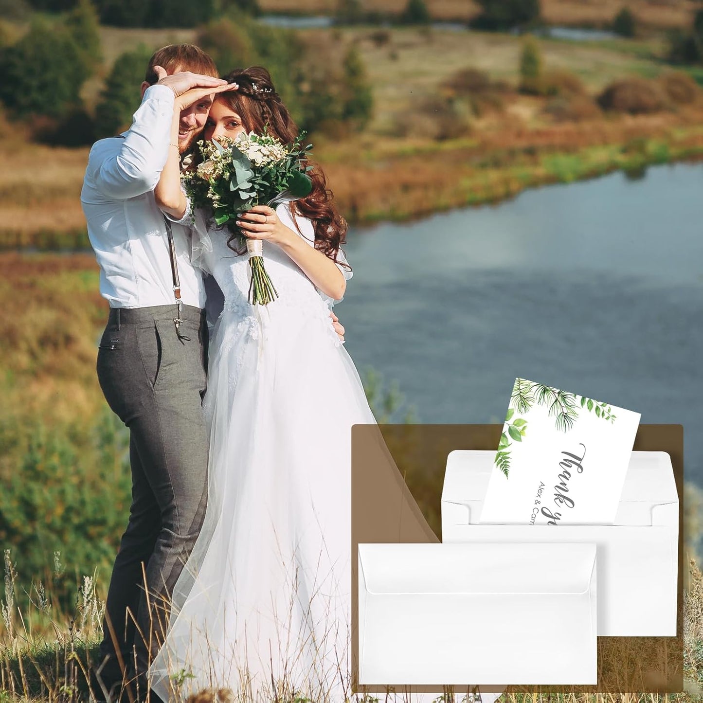 gisgfim 1000 Pcs A7 Envelopes 5.25x7.25 Inches Self Adhesive Invitation Envelopes for 5x7 Cards Printable Mailing Mailers Bulk for Wedding Baby Shower Postcard Photo Thank Notes Greeting Card