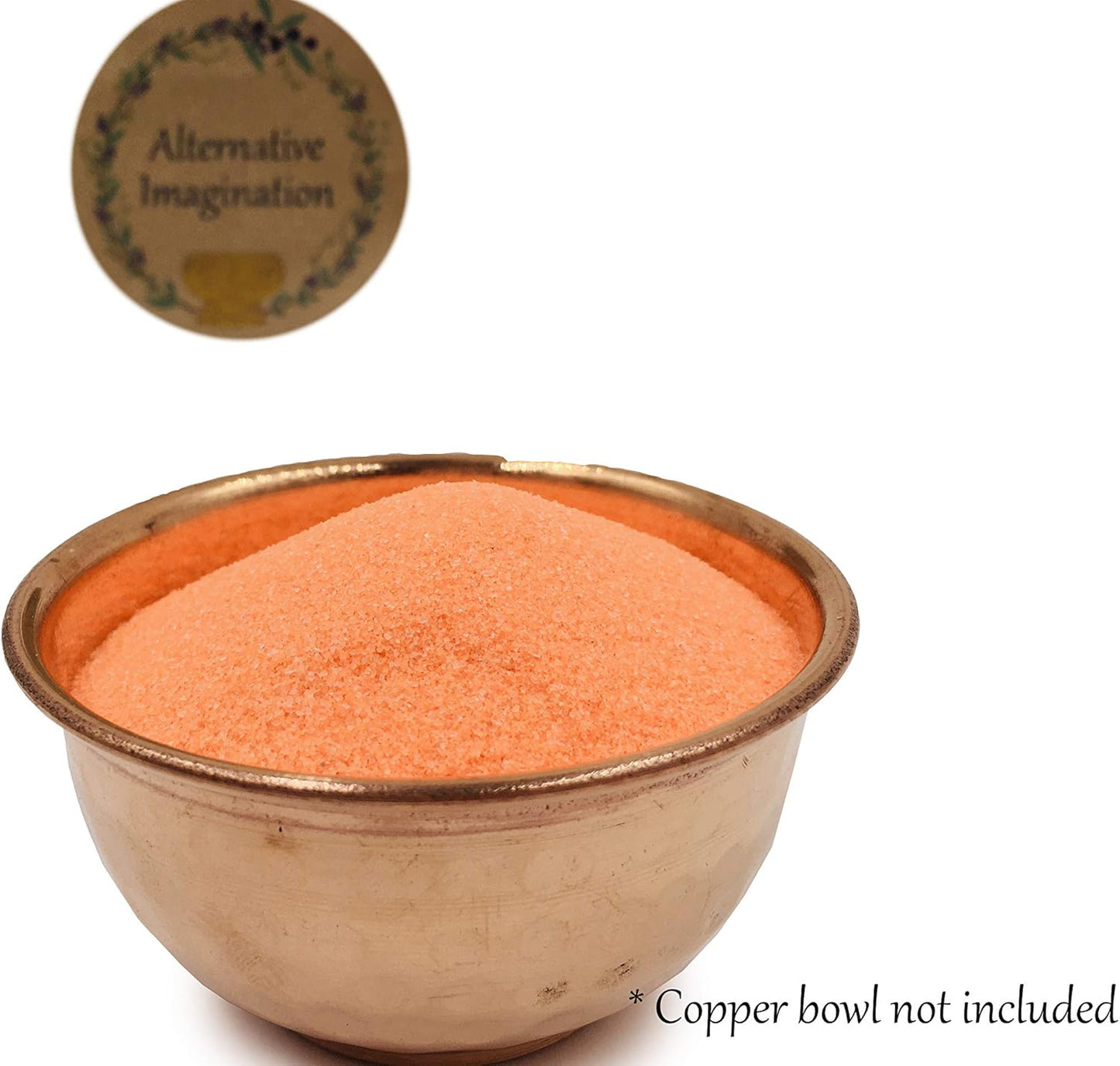 Orange Fine Colored Sand for Ritual Use, Zen Gardens, Incense Burners, Smudging Bowls, Unity Ceremonies, Mandalas, Spiritual Practices, Arts & Crafts by Alternative Imagination (1 Pound)