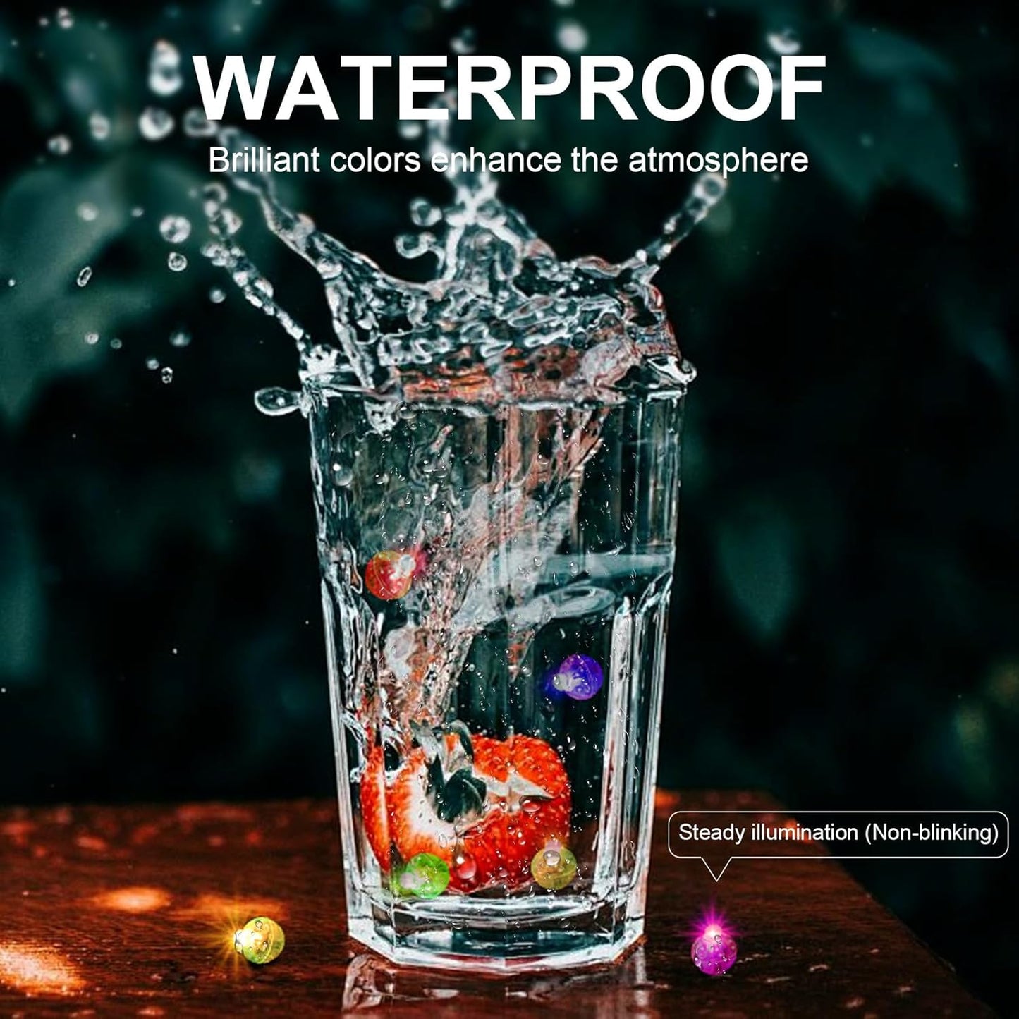 Aogist 50Pcs Balloon Lights with Hook,Long Standby Time,Waterproof Mini Light for Birthday Party Wedding Christmas Halloween Easter Decorative (Steady, Cool White)