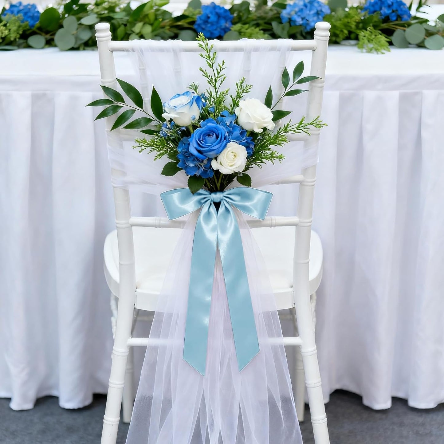 1-1/2 Inch 100 Yards Satin Ribbon Light Blue, Solid Color Fabric Ribbon for Gift Wrapping, Wedding, Polyester Gift Ribbon for Birthday Party Decoration, Craft, Hair, Floral, Sewing