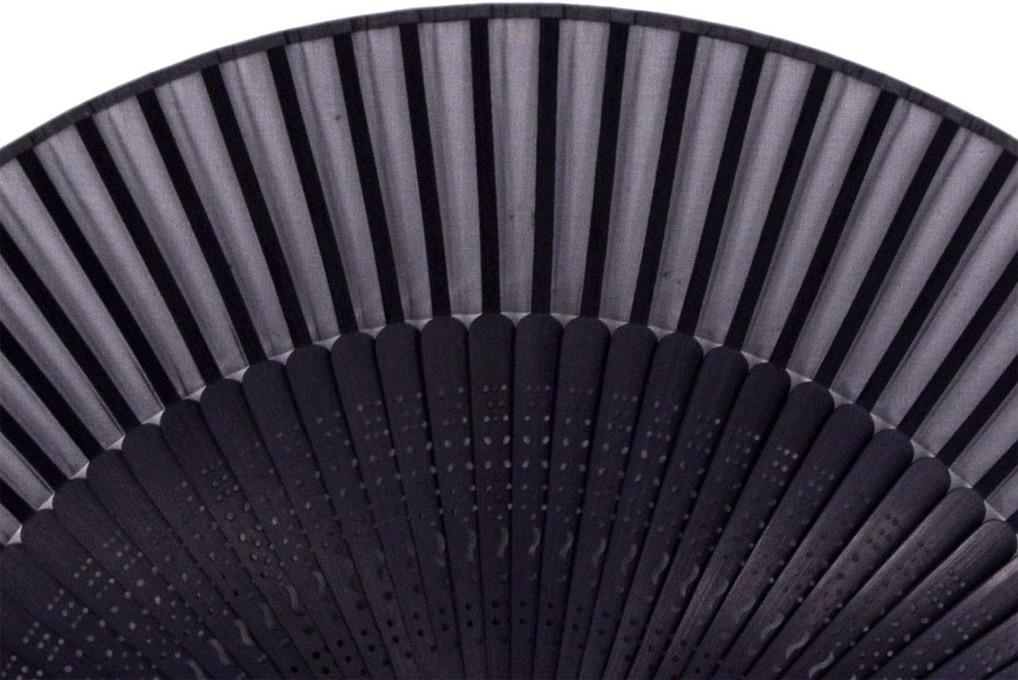 Amajiji 8.27"(21cm) Hand Held Bamboo Silk Folding Fan Hand Fan,Chinese/Japanese Charming Elegant Vintage Retro Style,Women Ladys Girls Best Gifts (Black-2)