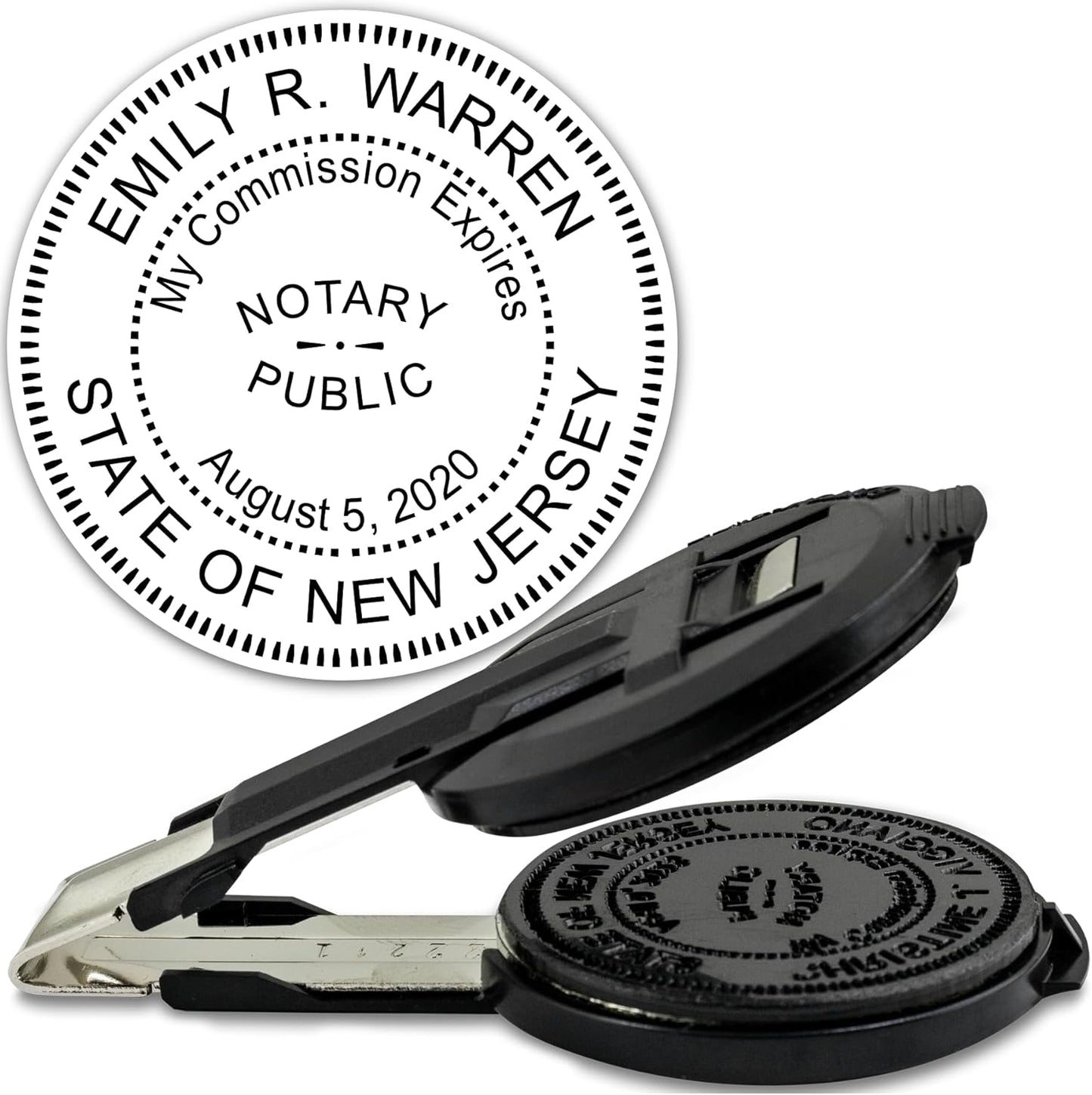 MaxMark Insert only for Notary Seal Round Embosser for New Jersey State