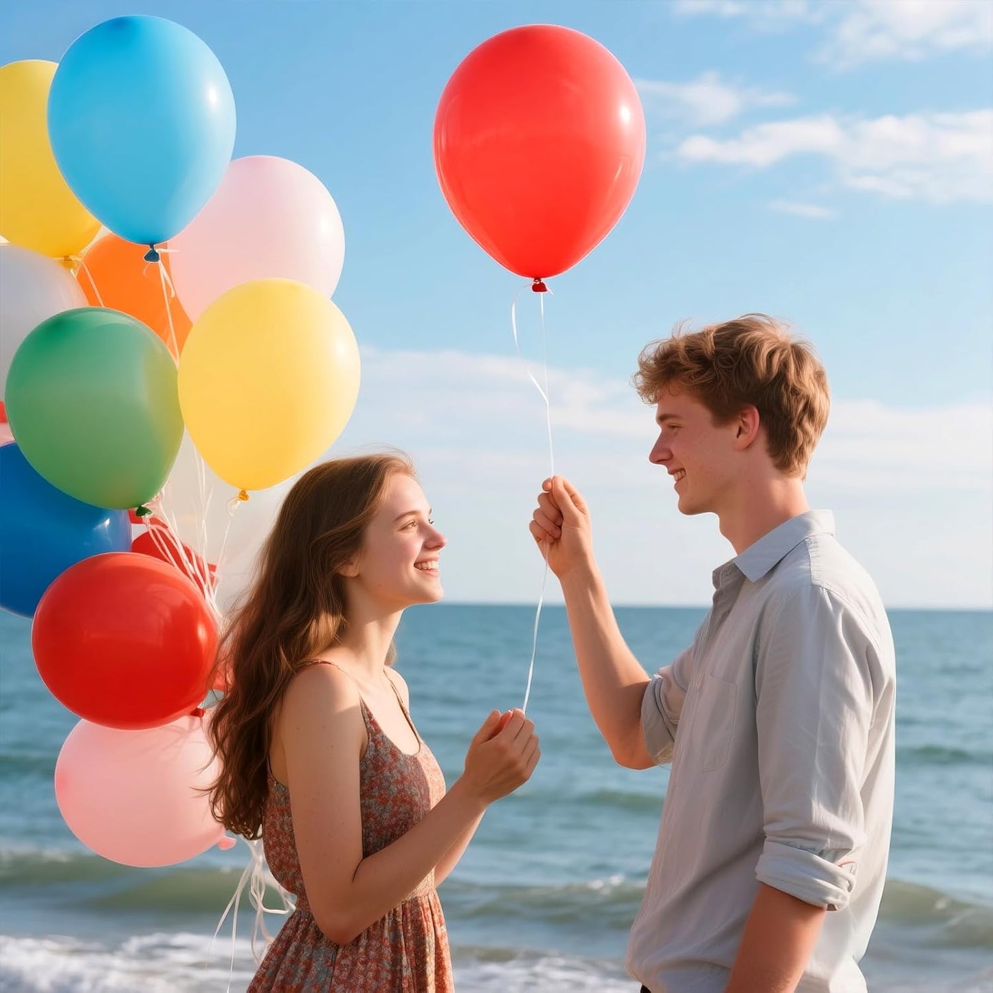 KAWKALSH 120 Balloons Rainbow Set 12 Inches, Assorted Color Latex Balloons Made With Strong Multicolored Latex for Birthday Baby Shower Wedding Party Supplies Arch Garland Decoration