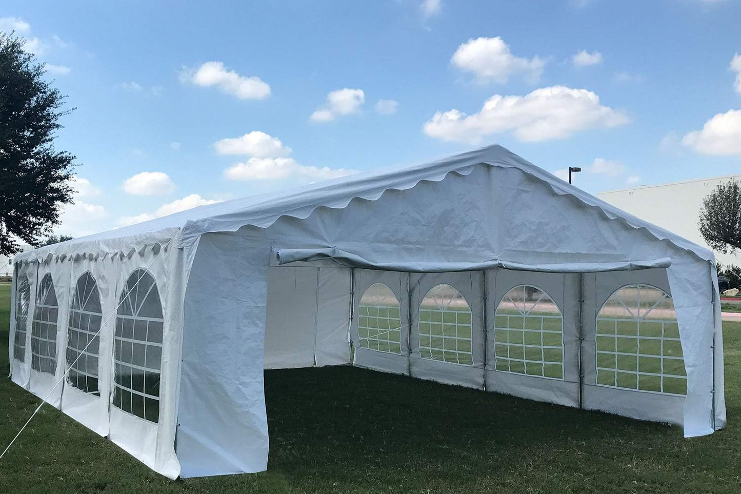 DELTA 26'x16' Budget PE Party Tent + (2) Long Storage Bags,Tents for Parties, Canopy Carpas para Fiestas,Wedding Event Tents for Outdoor Events (B Model)
