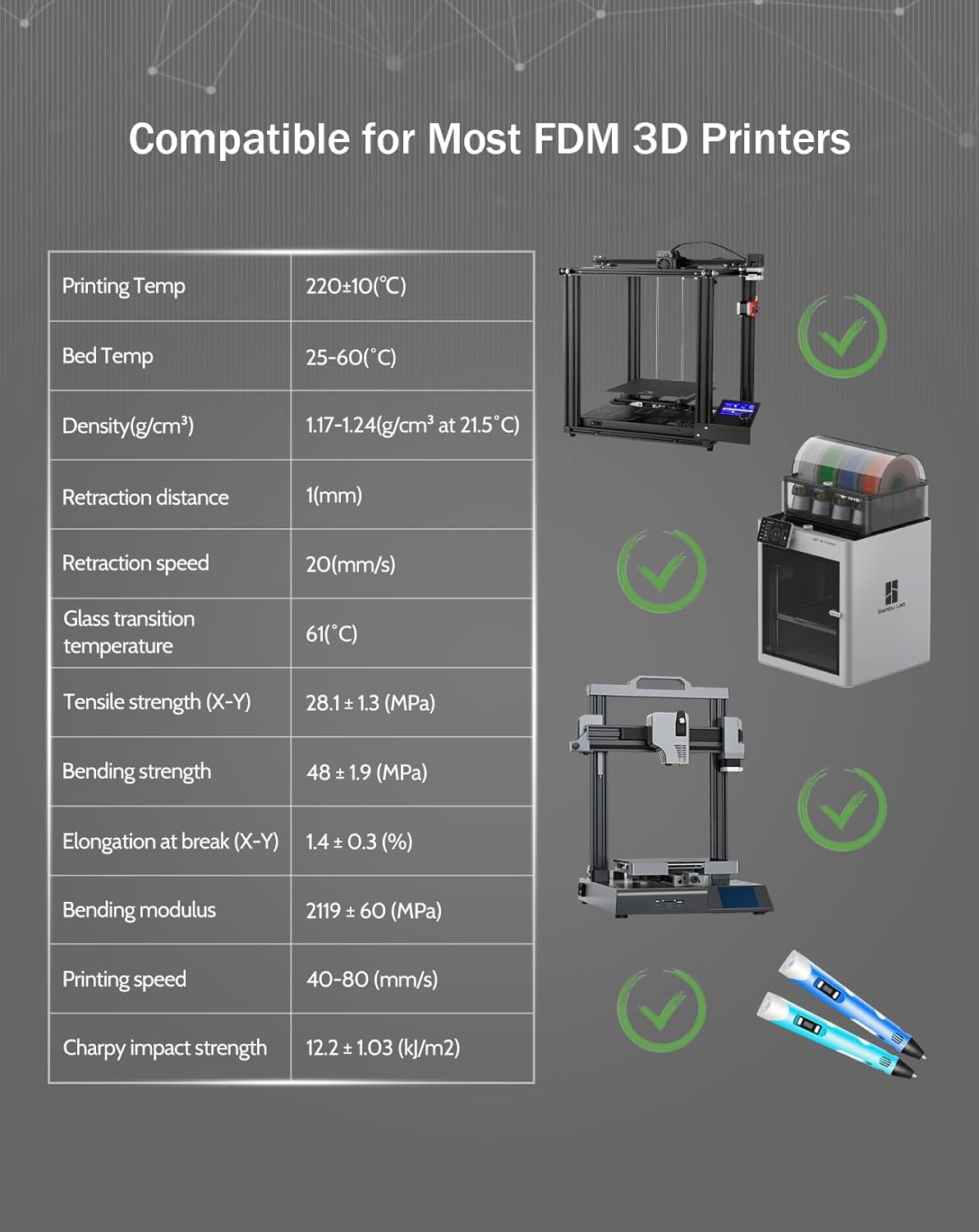 DURAMIC 3D PLA+ Filament 1.75mm 3D Printer Filament with Higher Tensile & Rigidity 1Kg Cardboard Spool (2.2lbs), Dimensional Accuracy Probability +/- 0.02mm Champagne Gold