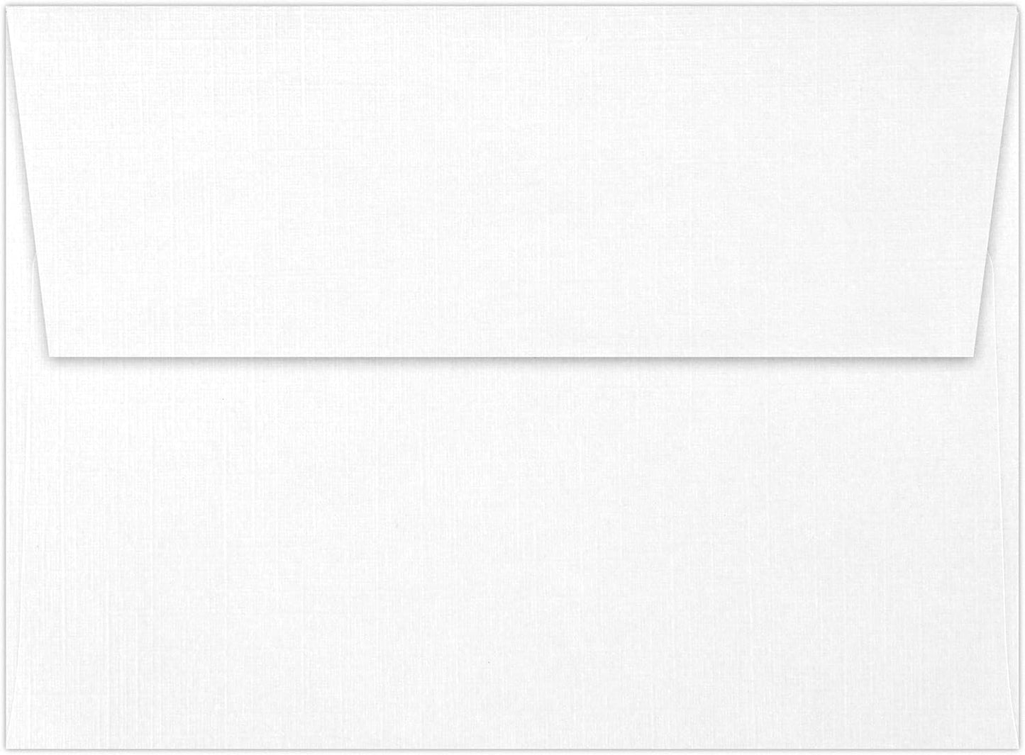 LUXPaper A7 Invitation Envelopes | Peel & Press | 5 1/4" x 7 1/4" | White Linen | 80lb. Text | 500 Qty