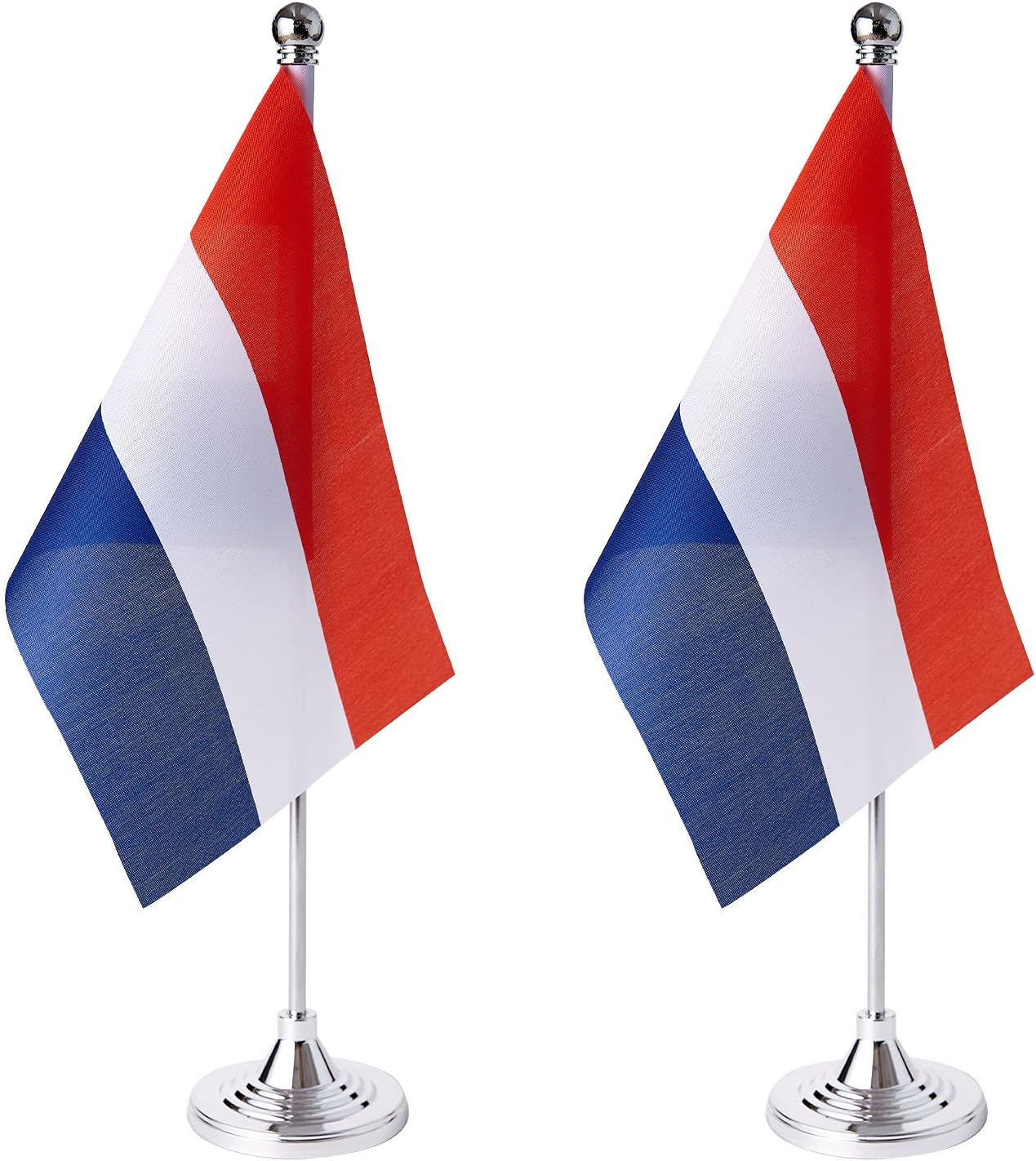 ZXvZYT 2 Pack Netherlands flag Dutch Table Flag Small Mini Dutch Desk Flags With Stand Base,International Festival Events Celebration Decorate,Home office Decorations