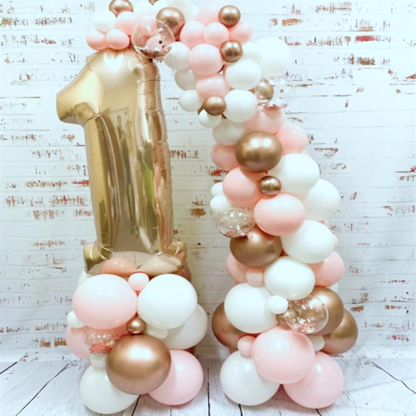 40 Inch Numbers 1 Light Gold Large Balloon Digital 1 for Birthday Party, 0-9 Birthday Party Decorations,Foil Mylar Big Number 1 Wedding Graduations Photo Shoot Decorations(Number 1)