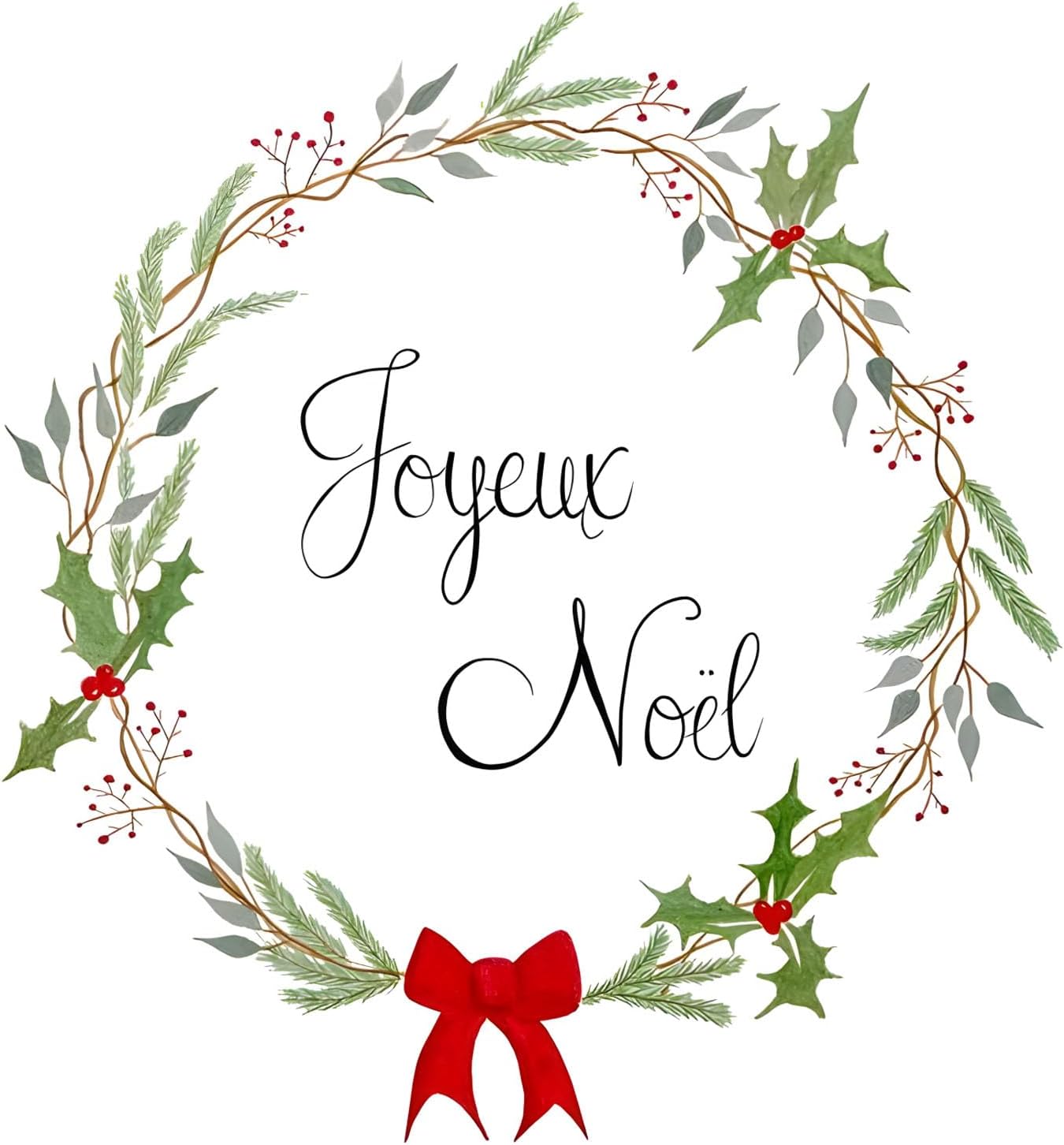 Custom Stickers for Weddings, Birthdays & Businesses - Personalized Labels with Your Logo - Waterproof, Fade and Heat Resistant - Pack of 100-1000 (Wreath N, 2.5 Inch)