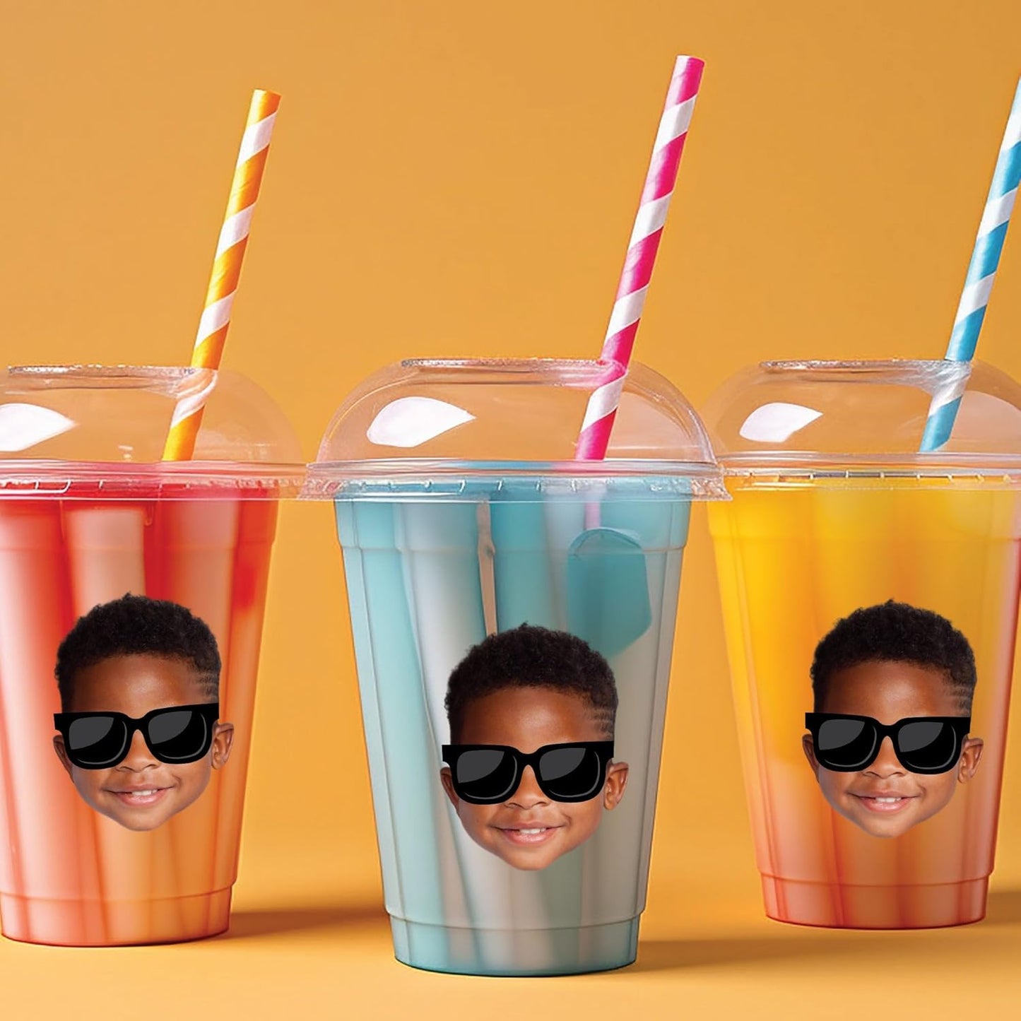 Big Dot of Happiness Custom Photo Sunglasses - Party Favors - Fun Face Cut-Out Stickers - Set of 24